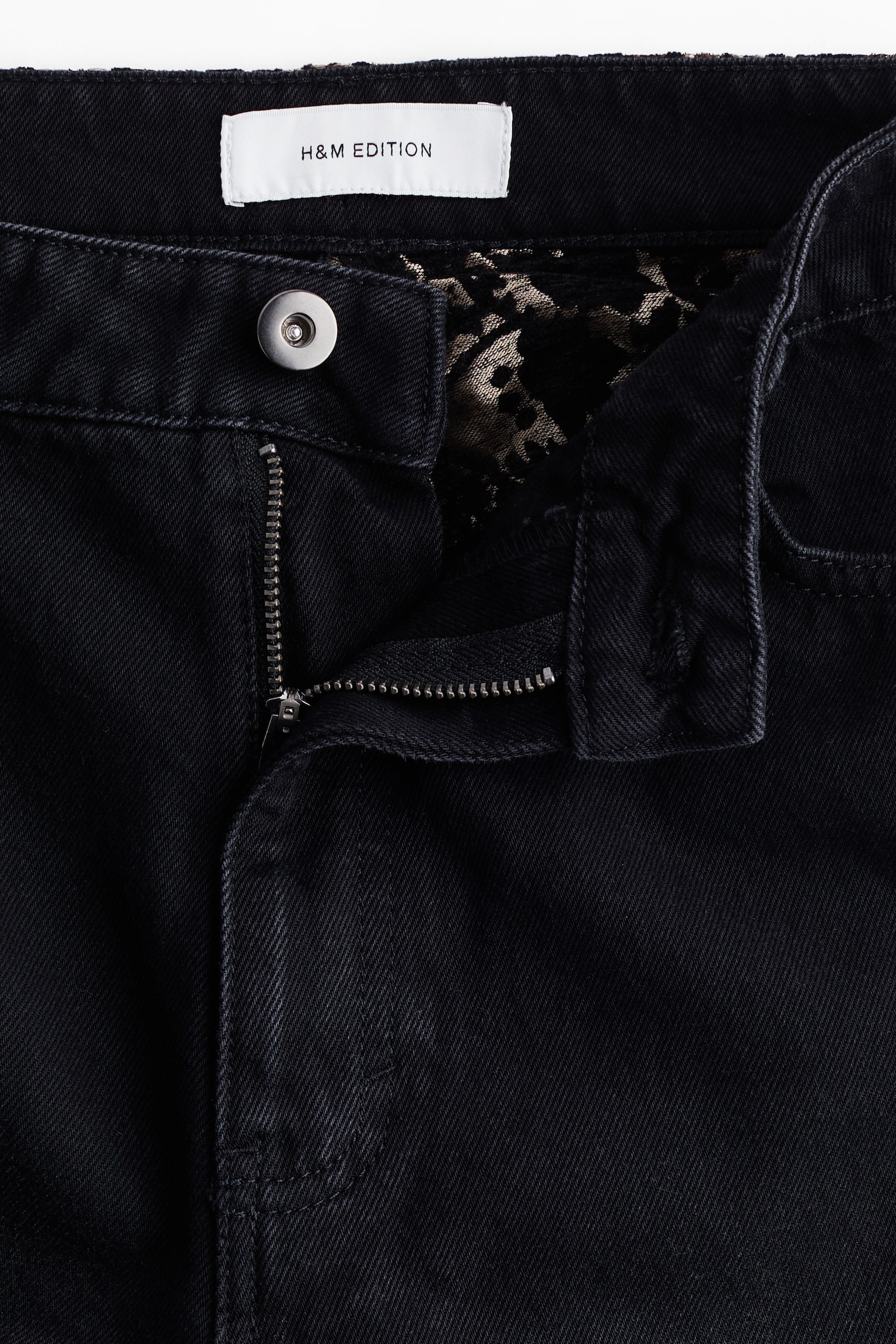 Женские джинсы H&M Jeans with Side Panels, цвет: Чёрный — фото 6