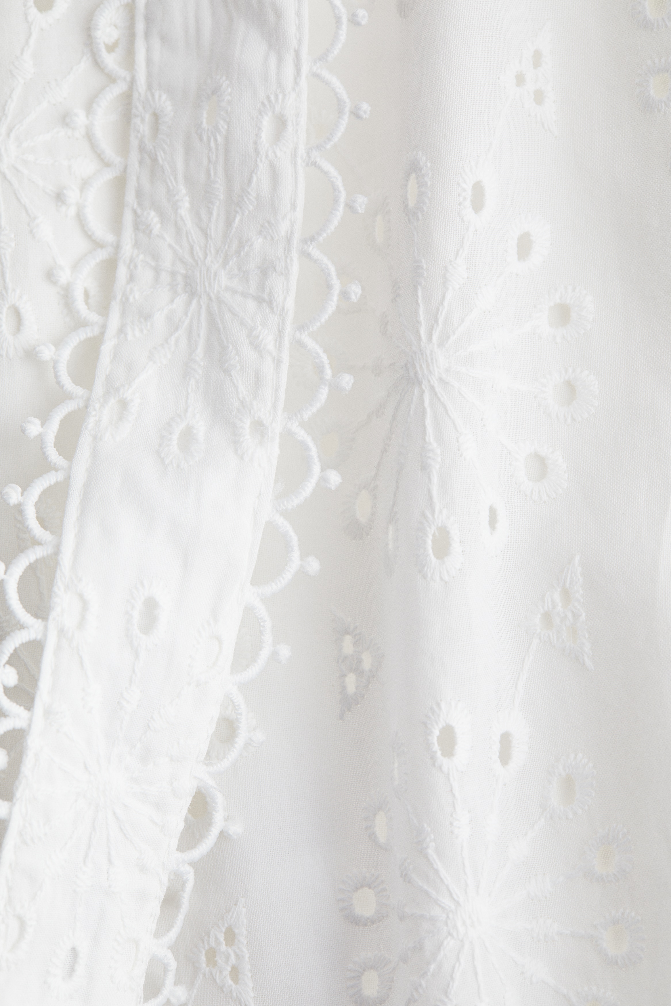Broderie anglaise tie-strap dress