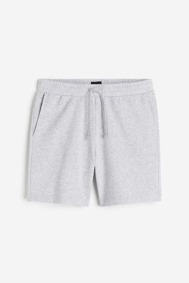 Sweatshort Regular Fit - Grijs gemêleerd/Zwart/Lichtbeige/Lichtblauw/Perzikroze - 1