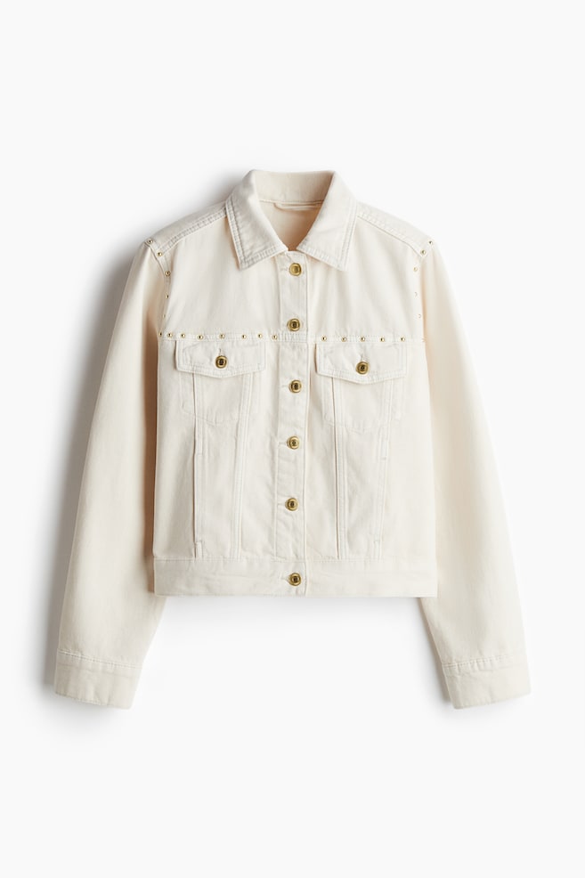 Denim jacket - Cream - 1