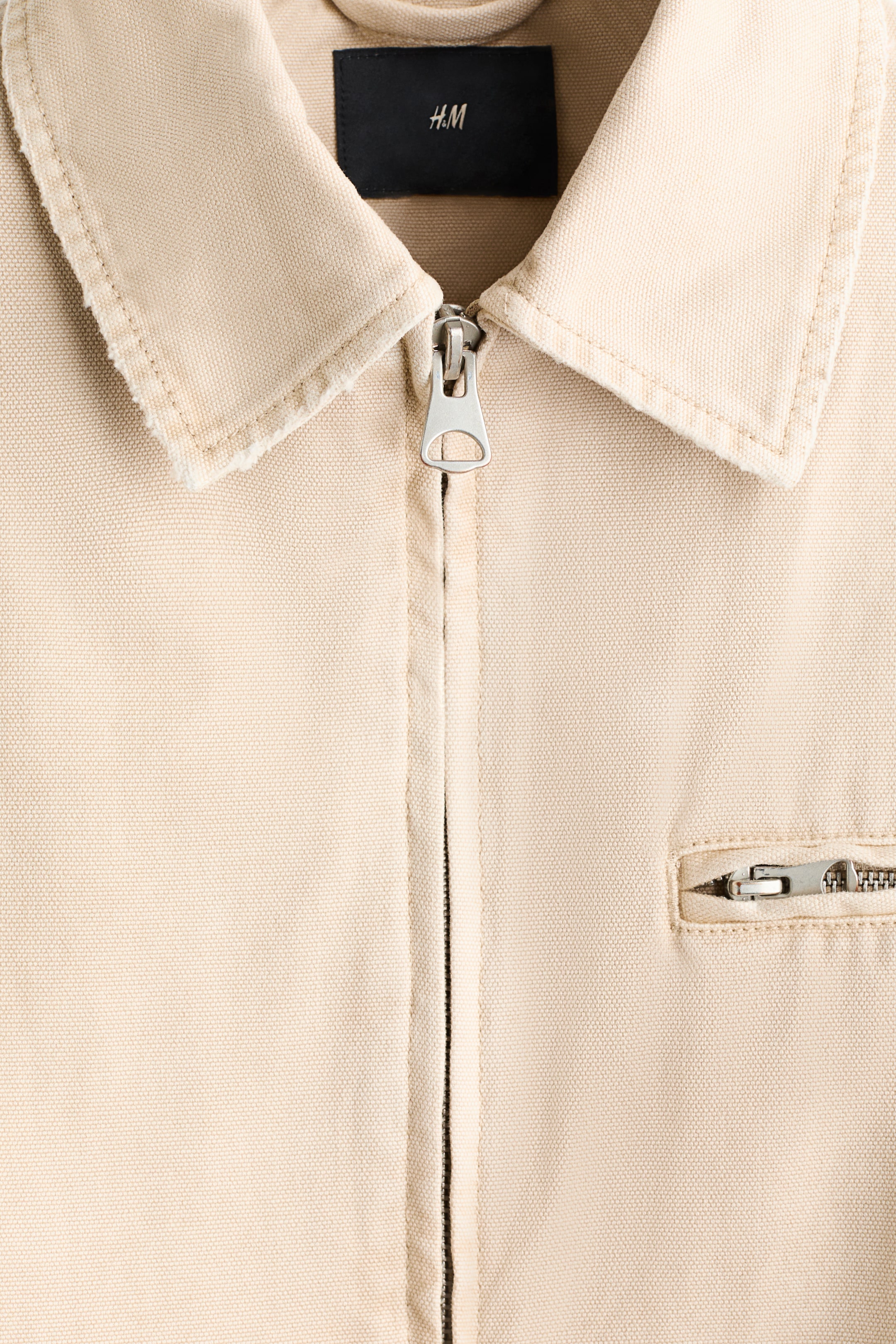 View larger image: Canvas jacket - Light beige - Men | H&M IN 2