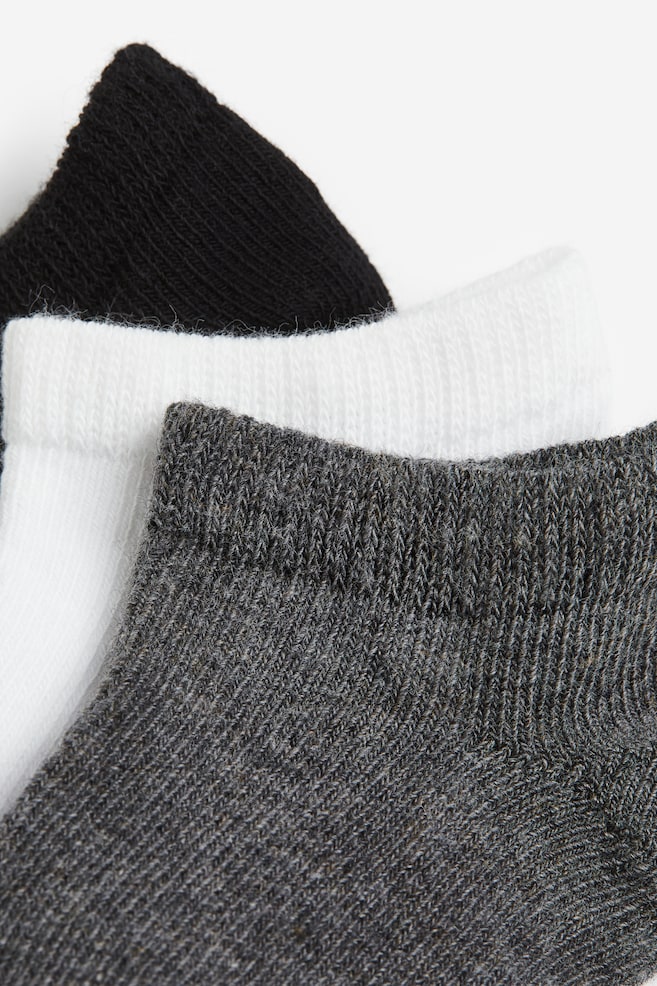 10-pack shaftless socks - Black/White/Dark blue/Turquoise - 2