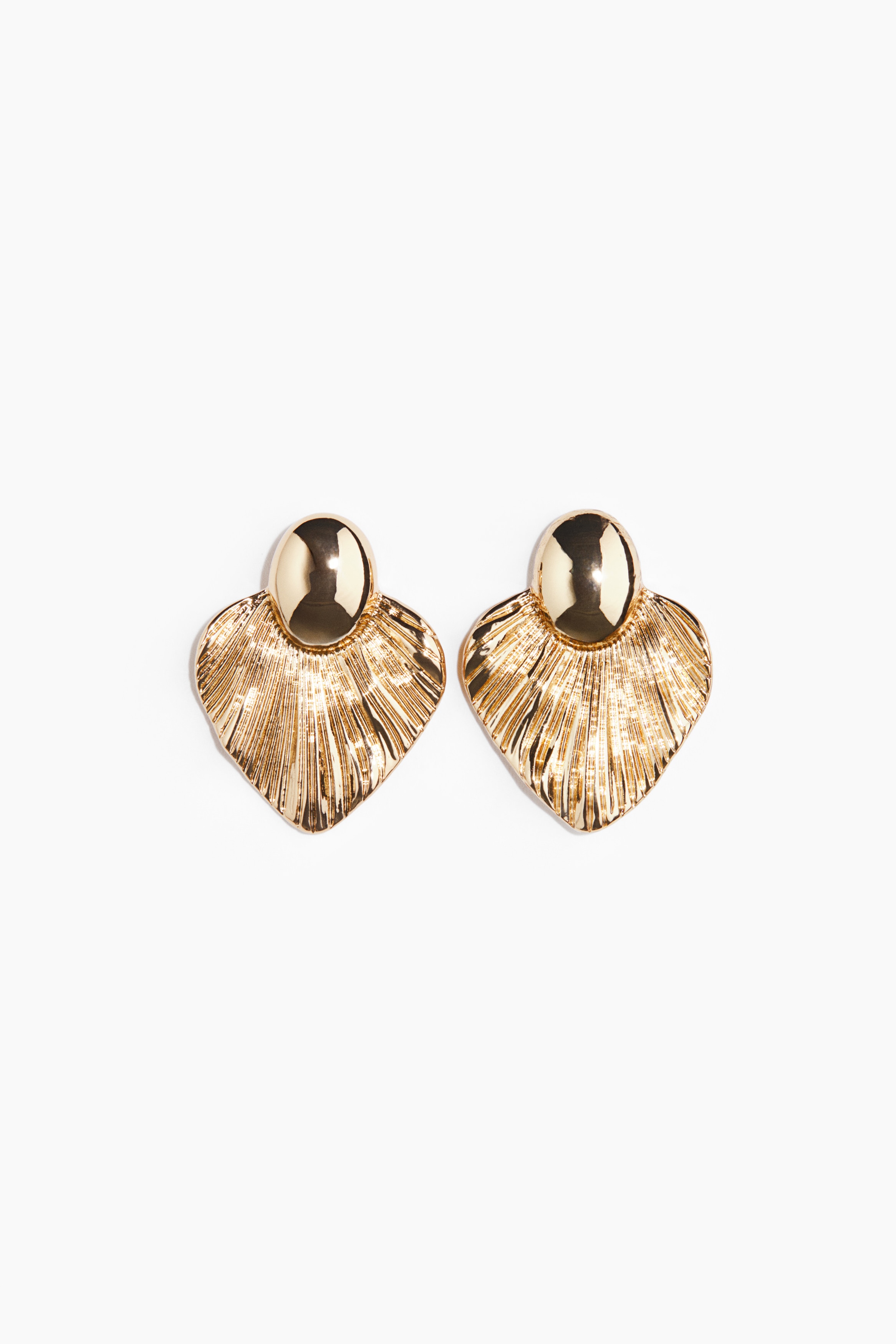H & M - Petal-shaped earrings - ゴールド H & M - Petal-shaped earrings - ゴールド
