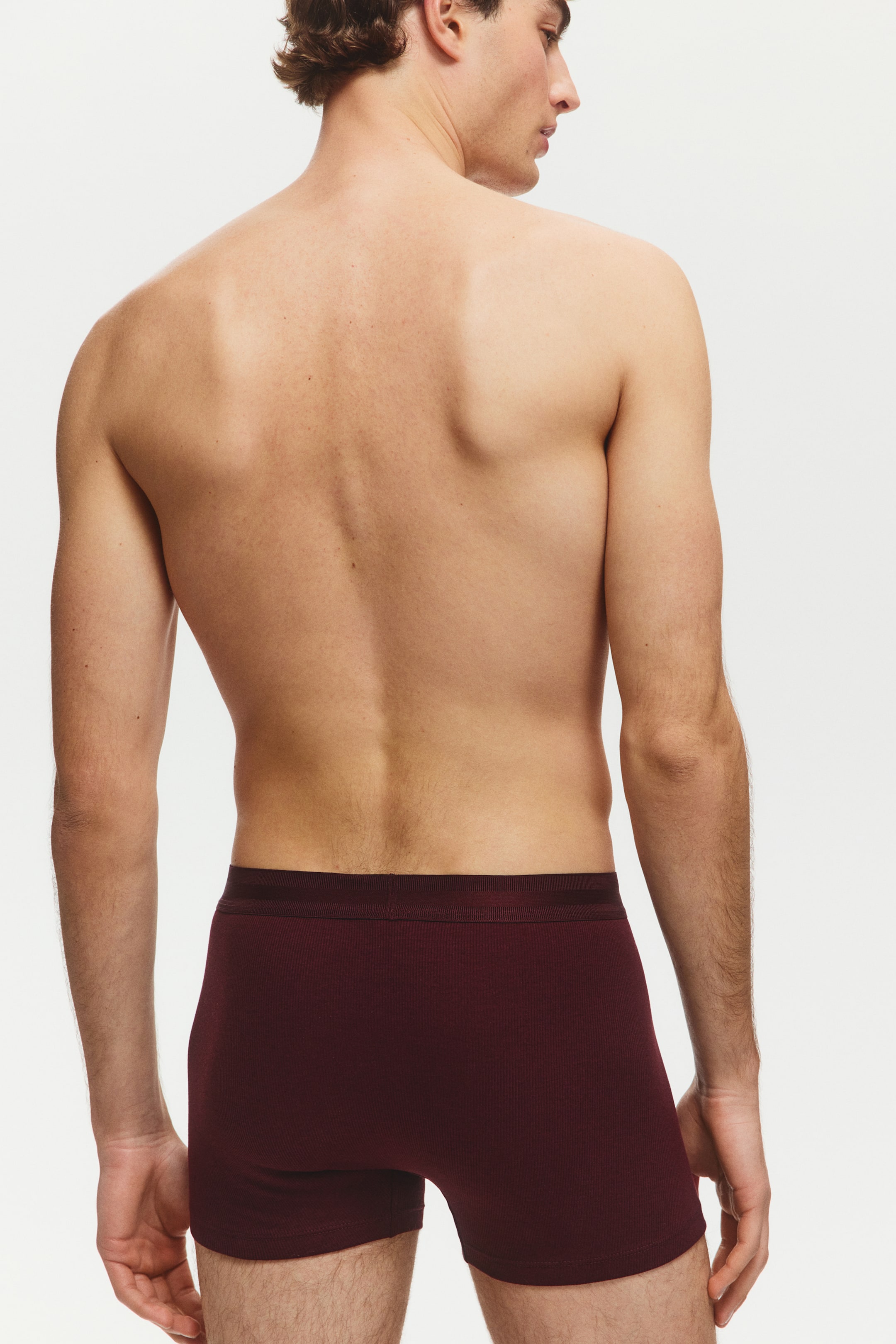 3-Pack Ribbed Short Boxer Briefs