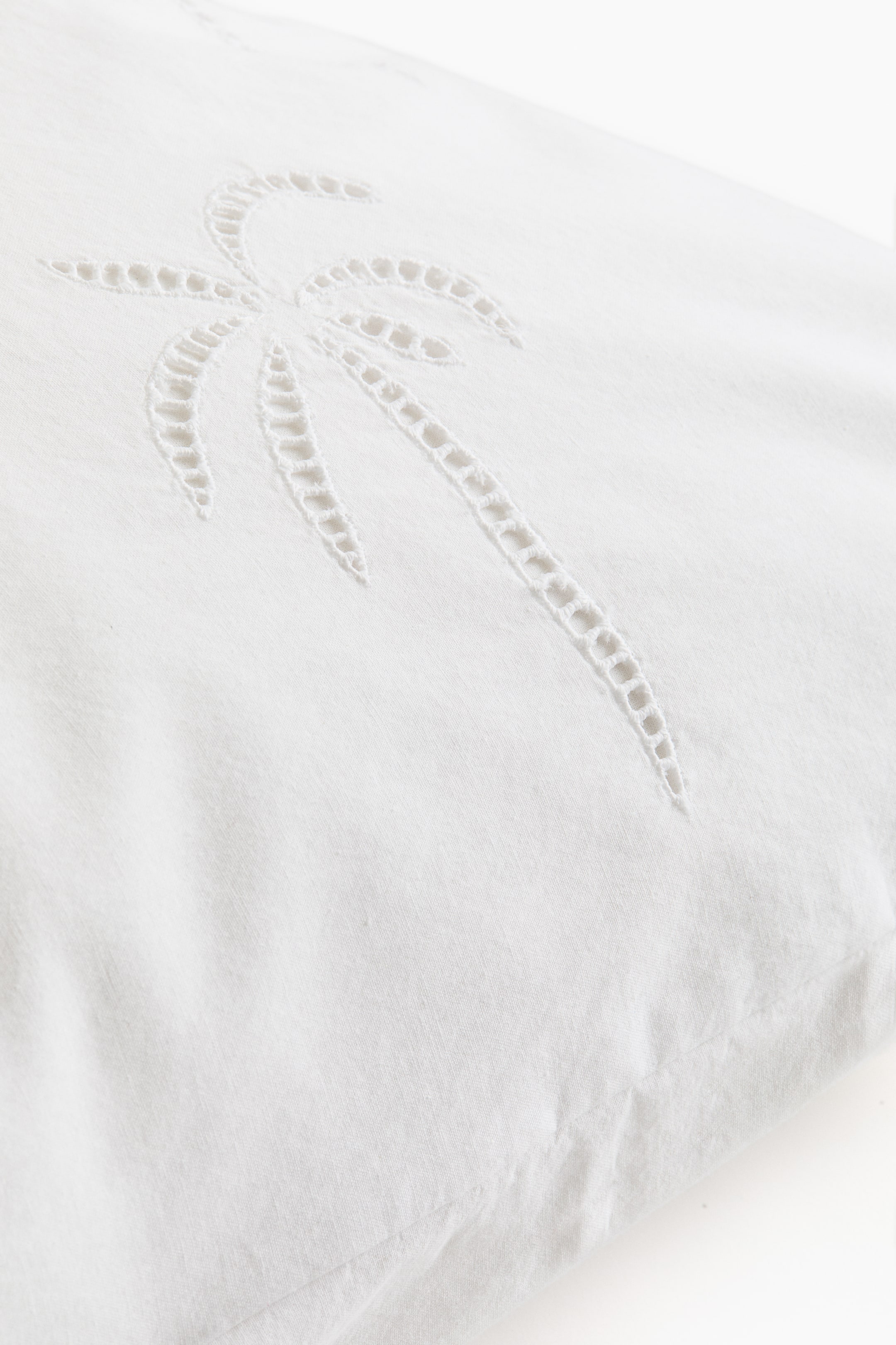 Pillowcase with Eyelet Embroidery