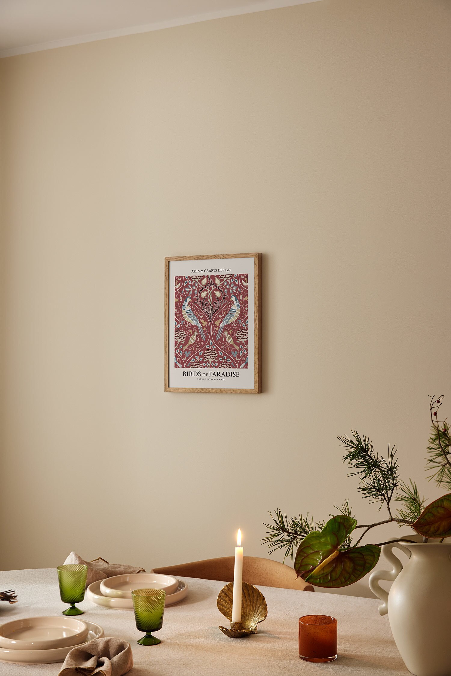 Birds Of Paradise Red Poster - Red