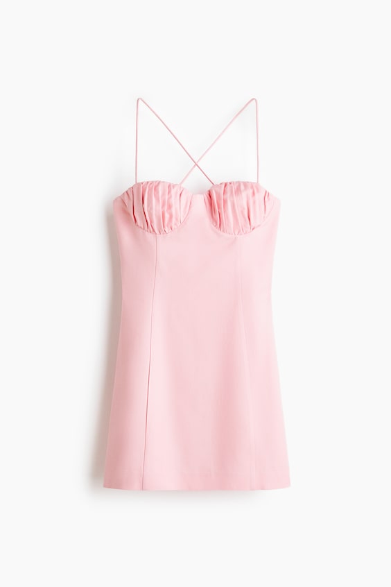 Женские платья H&M Linen-Blend Strappy Dress