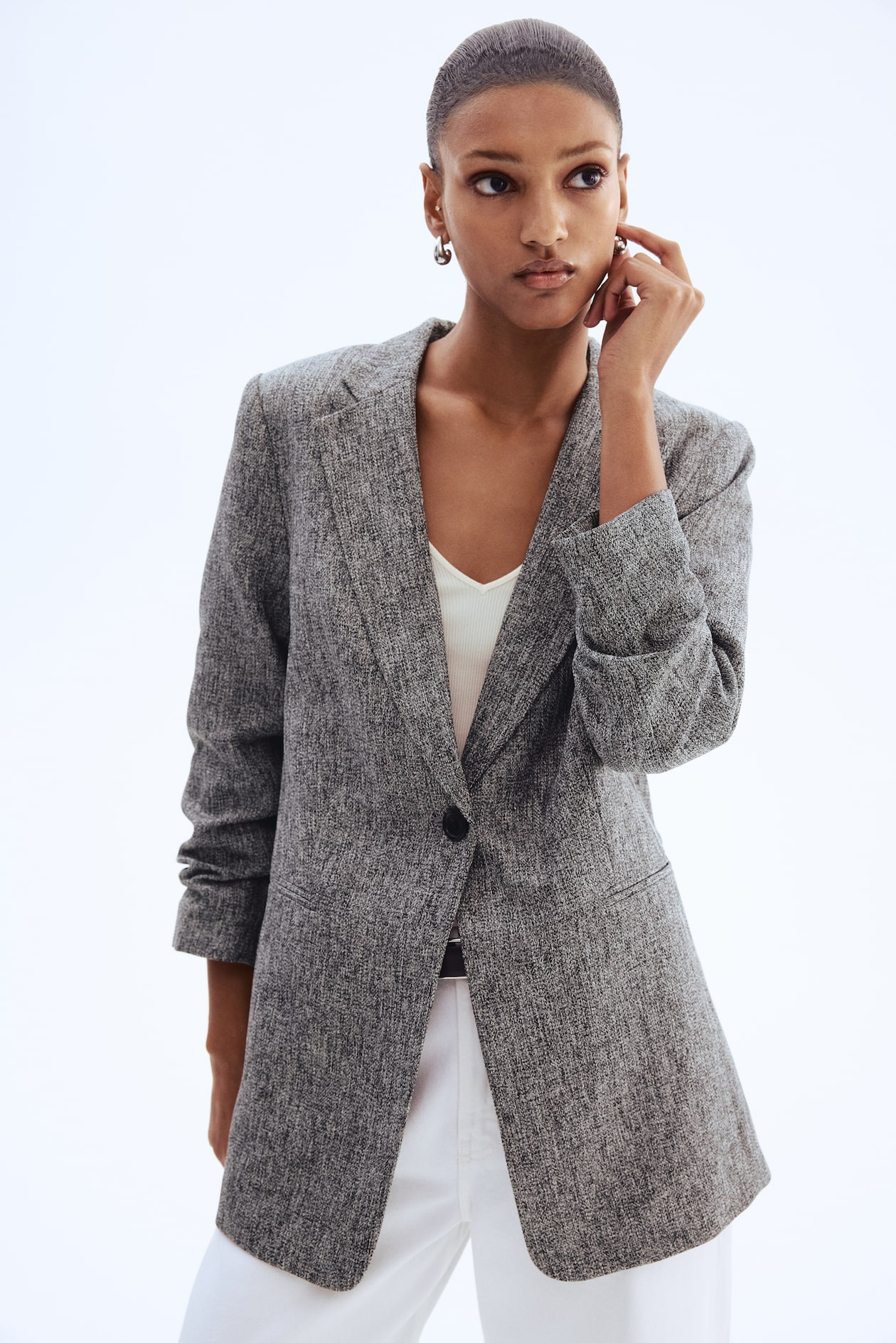 Gathered-Sleeve Jacket - image 3