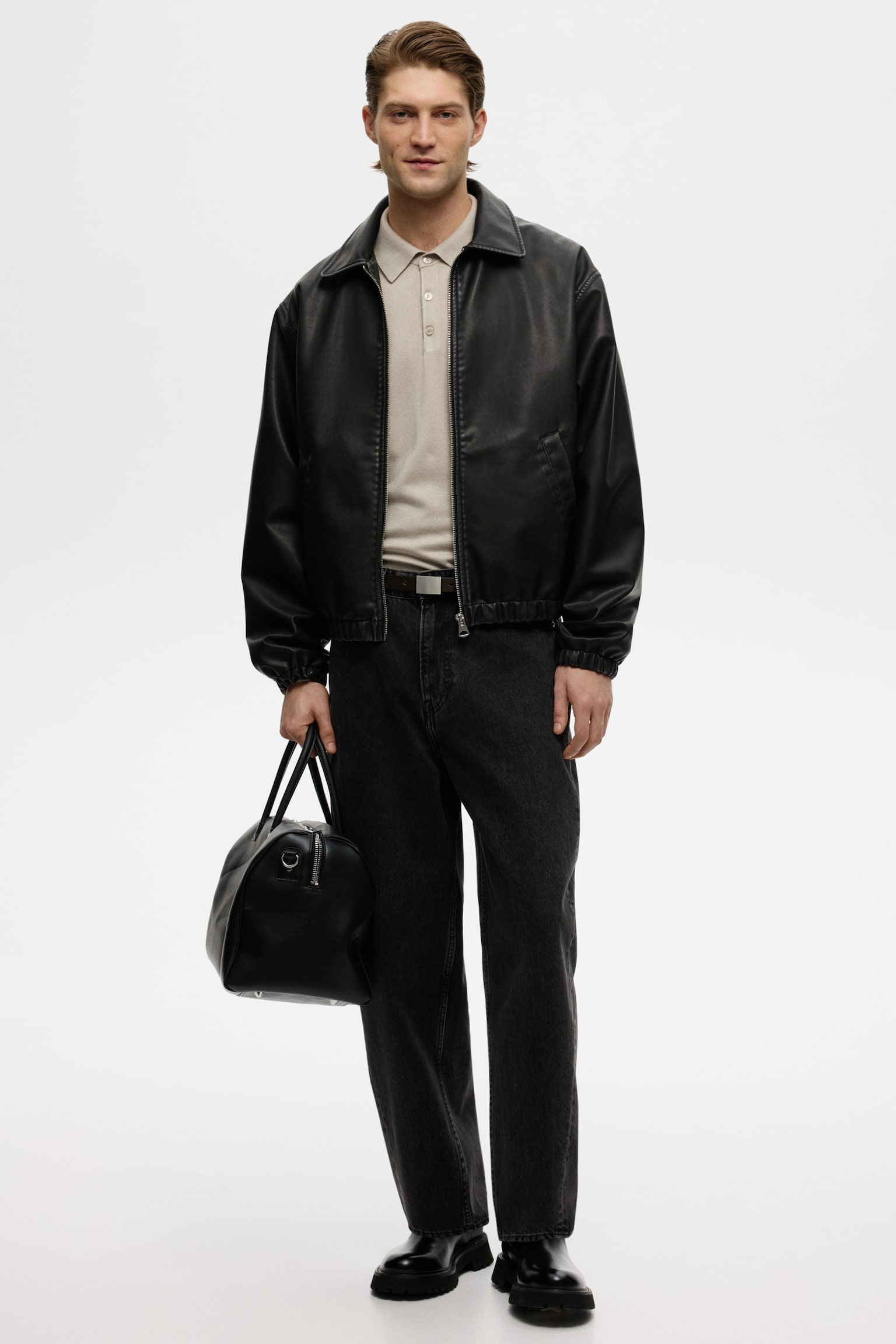 Сорочка поло Regular Fit тонкого в’язання - Світло-бежевий/Блакитний/Темно-синій/Чорний - 5