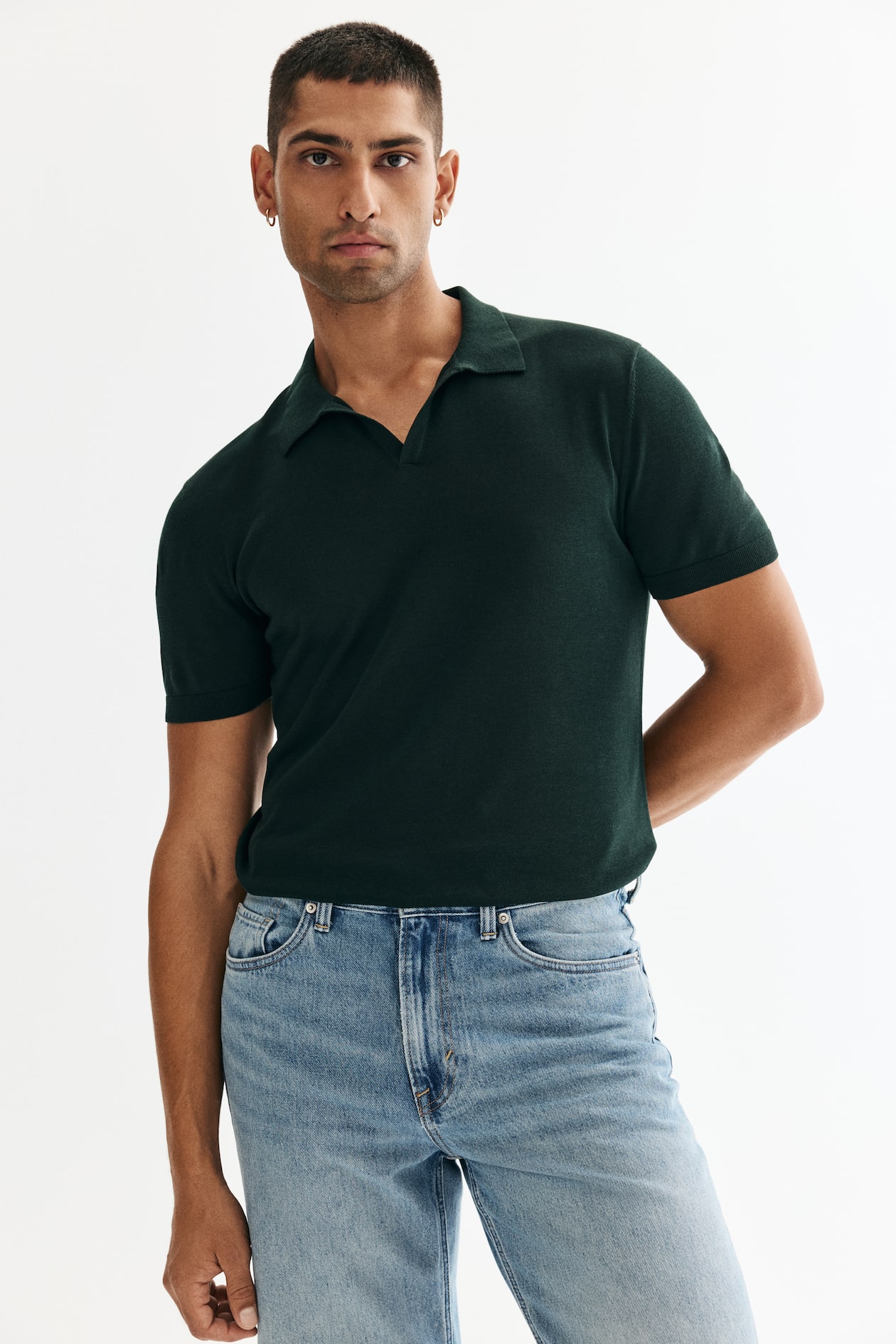 V-NECK POLO SHIRT