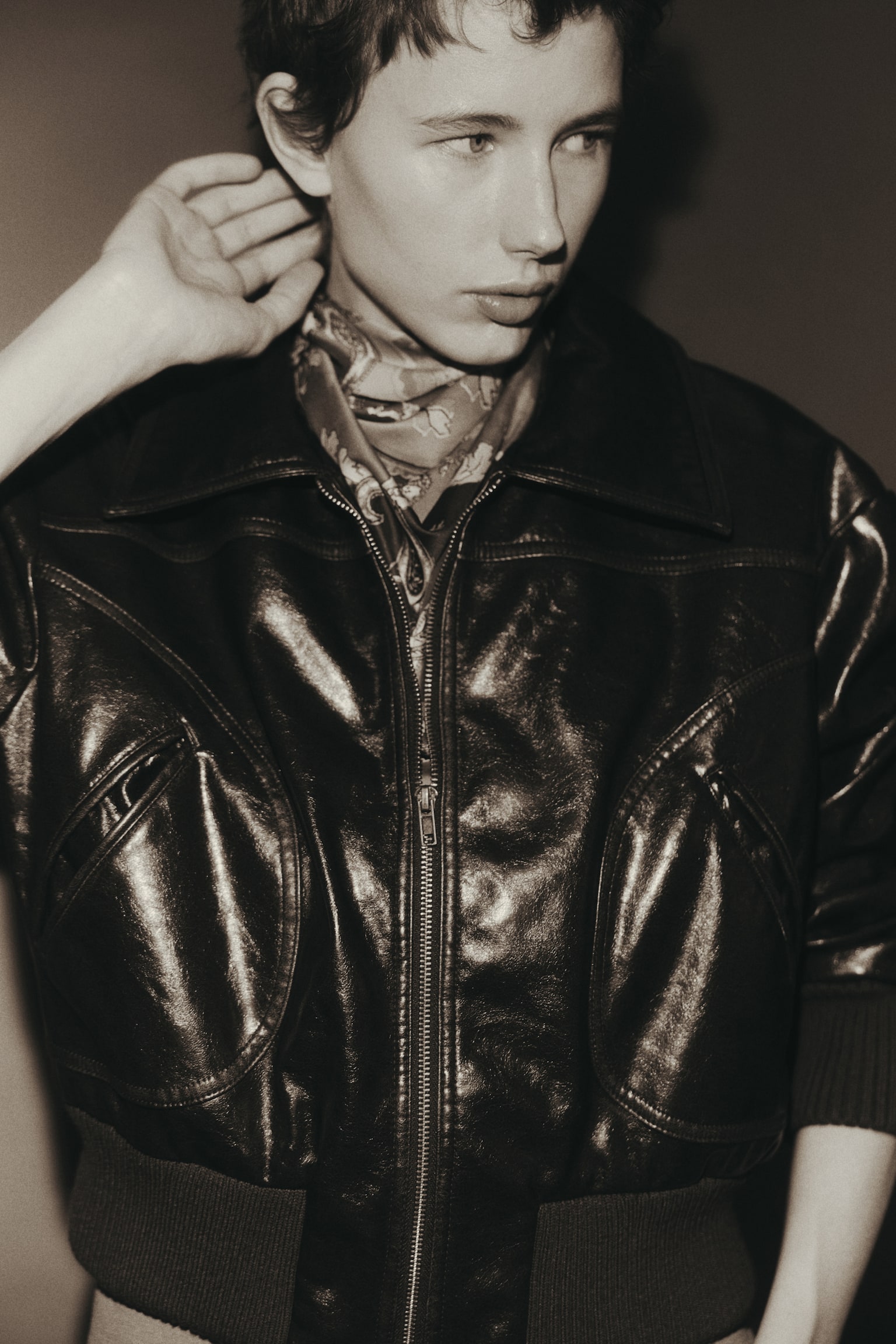 Patterned scarf - Orange/Paisley pattern/Bright blue/Knots/Brown/Light blue striped/Light beige/Light blue/Navy blue/Patterned/Dark blue/Burgundy/Green/Pink/Brown/White/Zebra print/Rust red/Yellow/Powder pink/Paisley pattern - 3