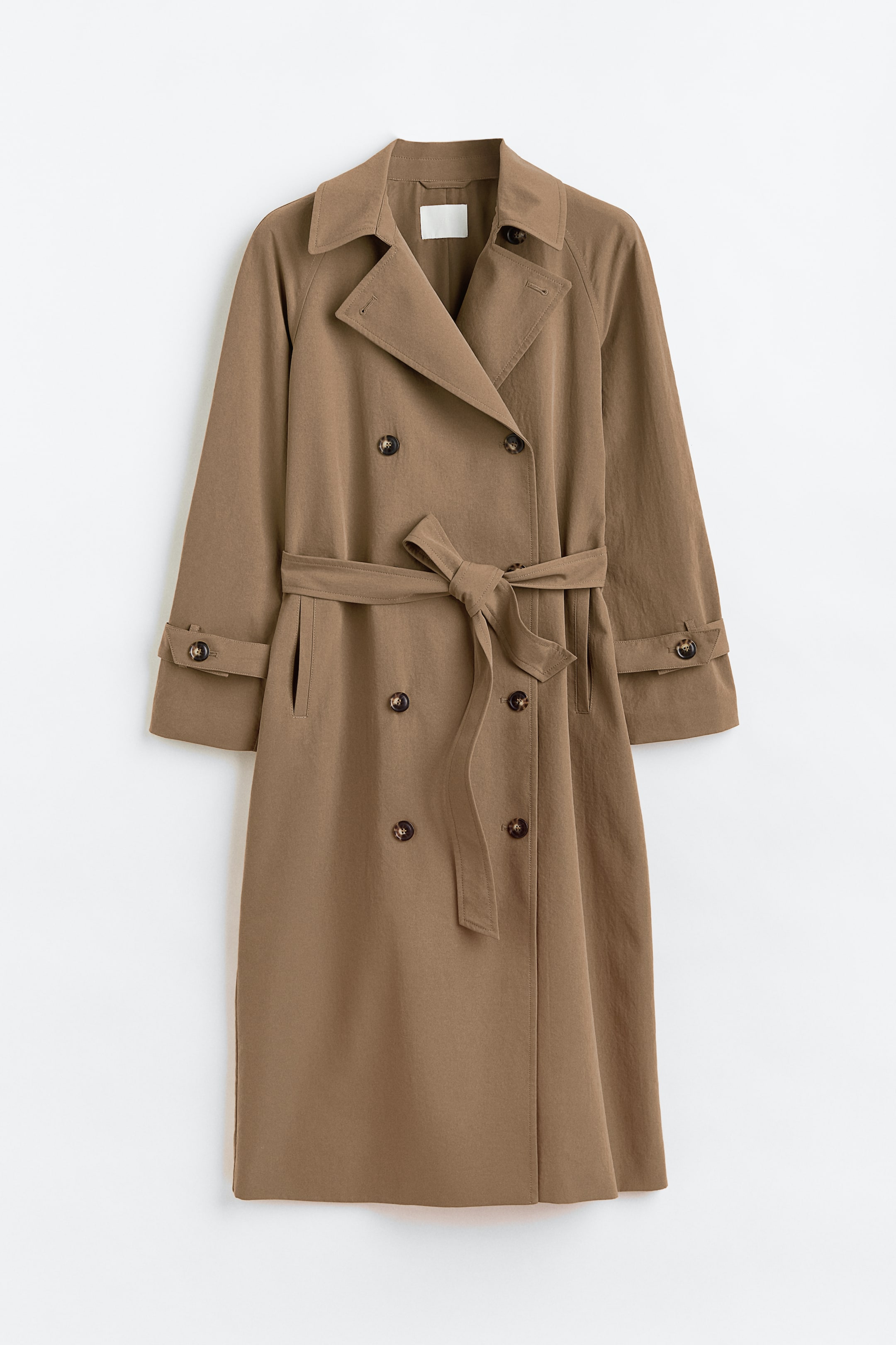 Agrandir l'image: Trench-coat à fermeture croisée - Beige foncé - FEMME | H&M FR 1