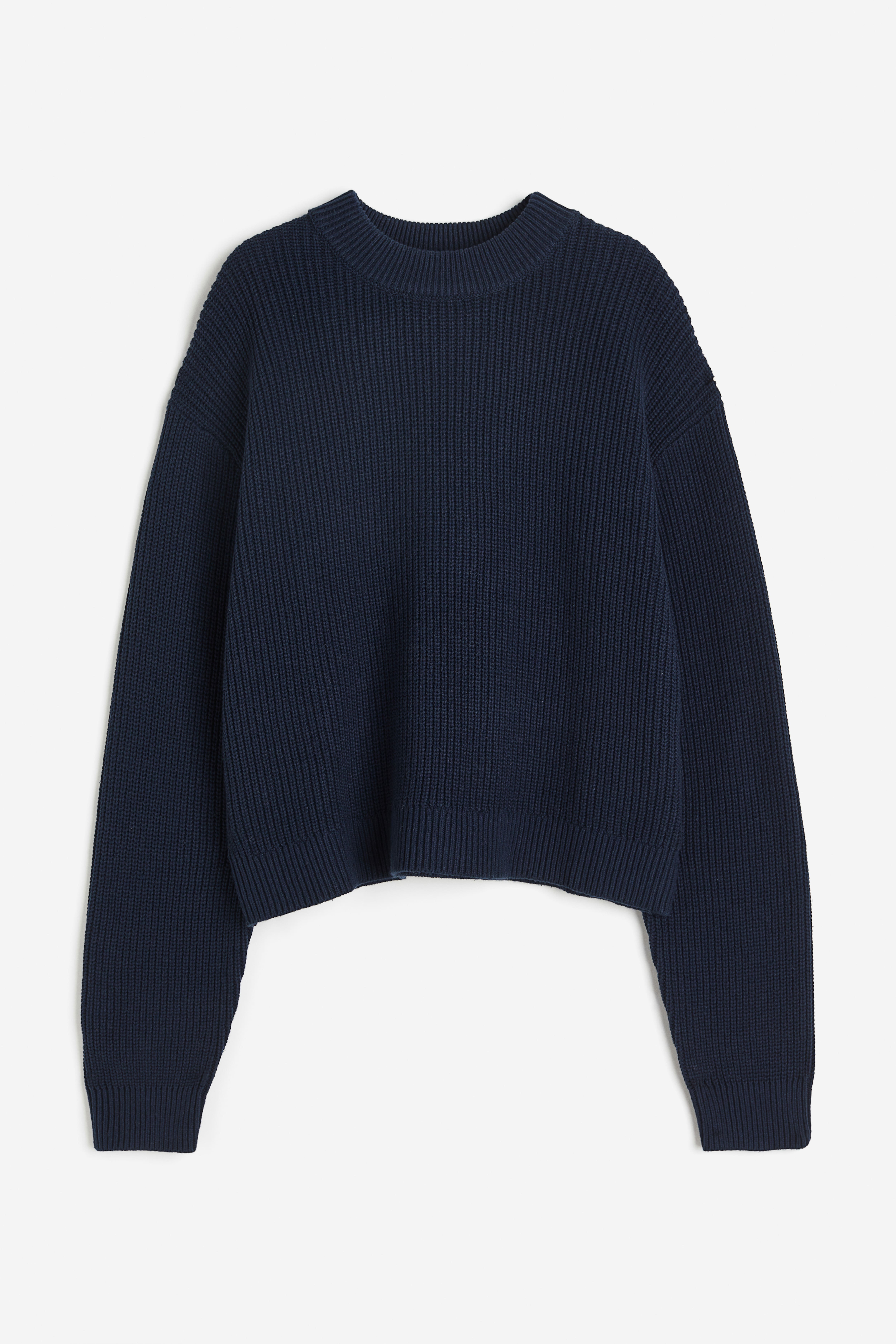 Navy knitted jumper best sale