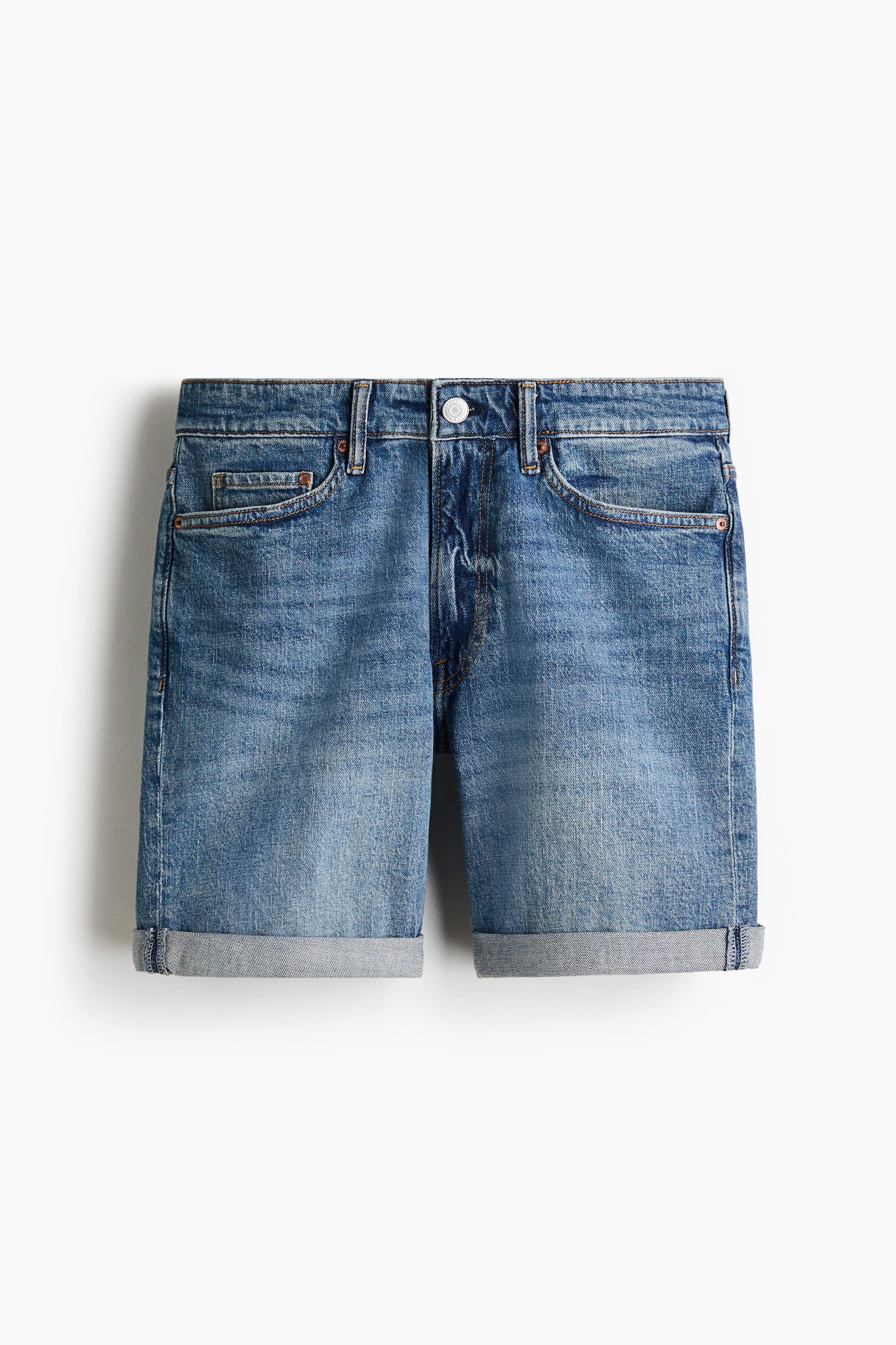 Slim Denim shorts - Denim blue/Light denim blue - 2