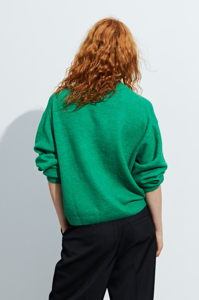 Knitted jumper - Green/Black/Cream/Dark grey marl/dc/dc - 3