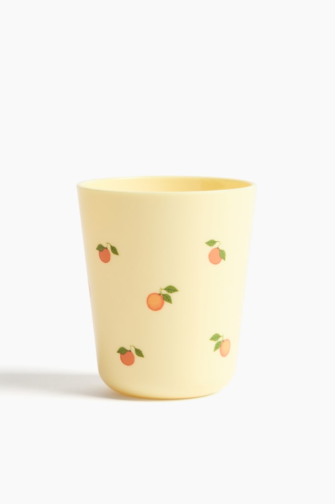 Printed children's mug - Light yellow/Oranges/Light blue/Fish - 1