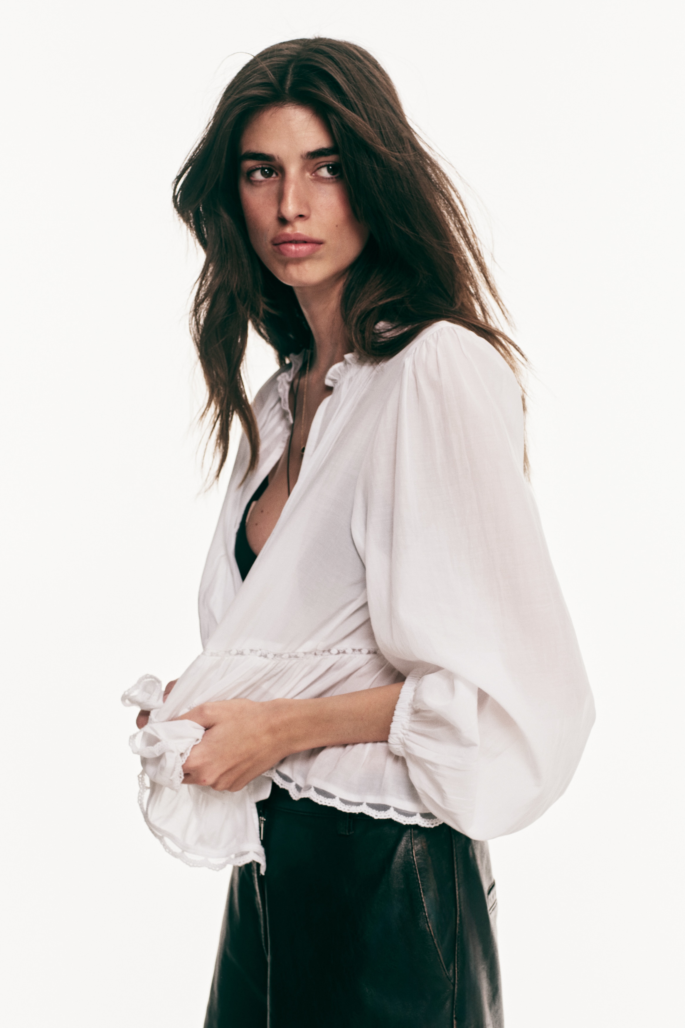 Blusa com nervuras
