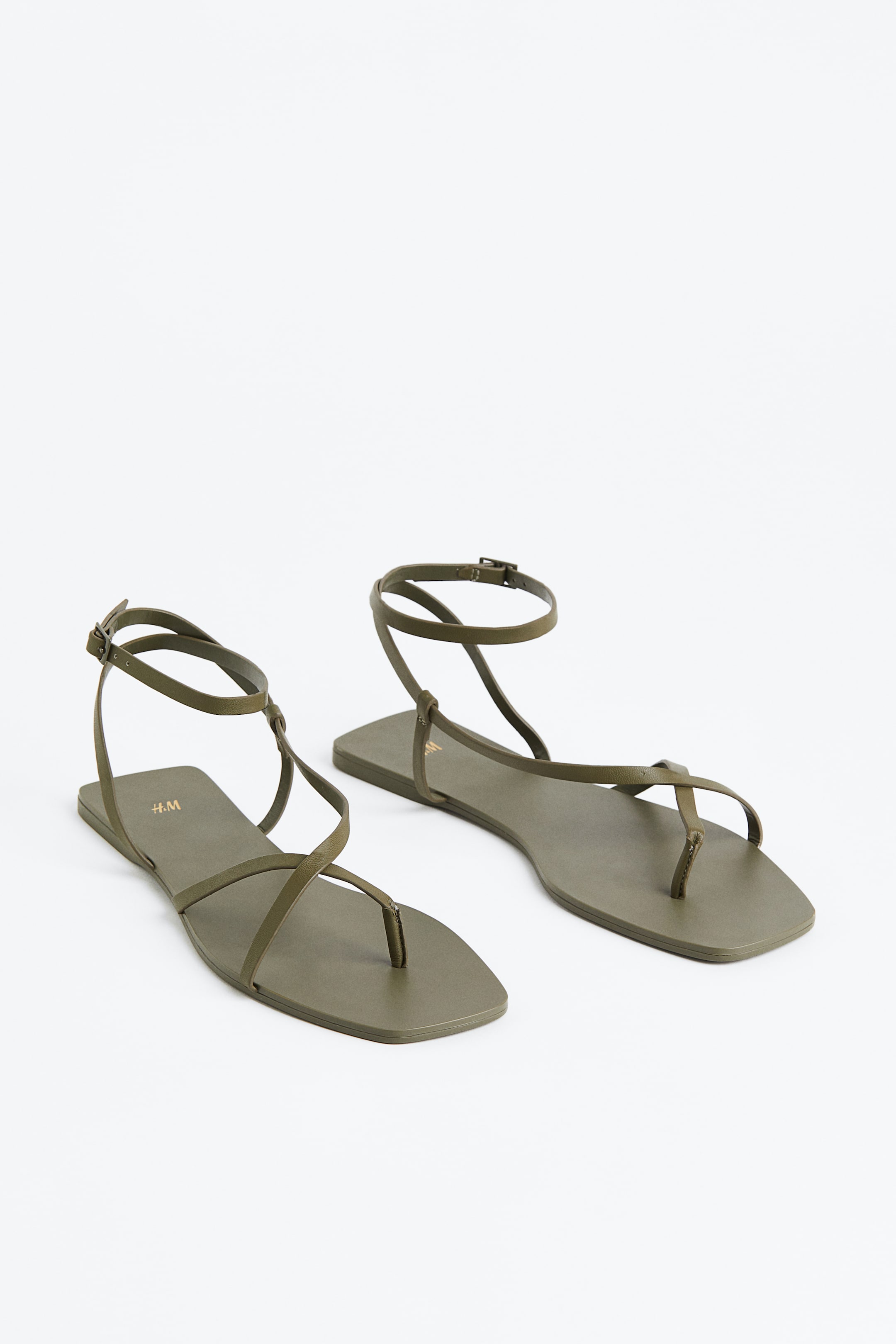 Xem ảnh lớn hơn: Sandal - Màu xanh kaki đậm - Ladies | H&M VN 4