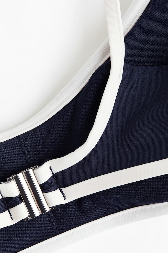 Padded bikini top-Navy blue - 5