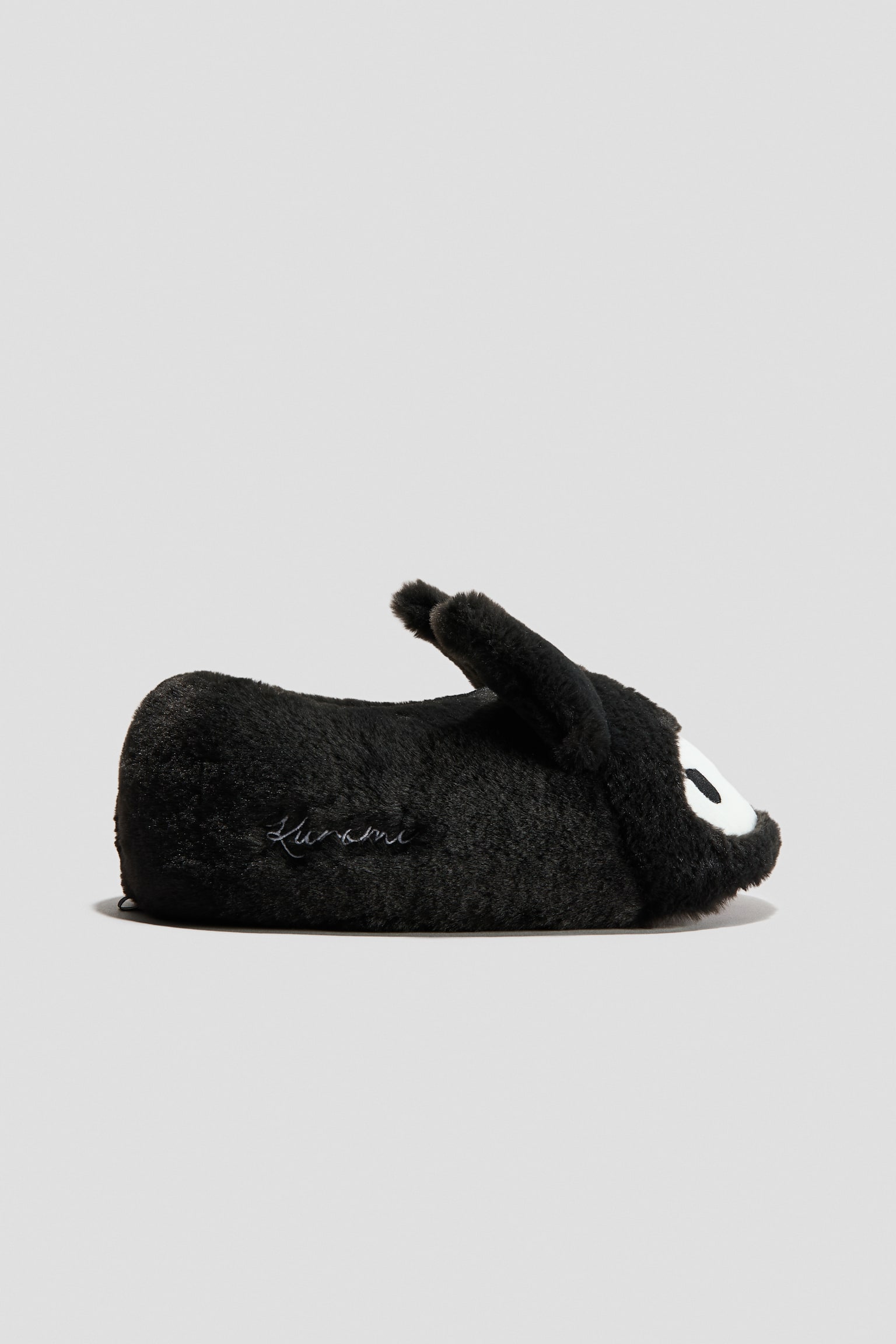 Детские тапочки H&M Fluffy Slippers, цвет: Чёрный — фото 2