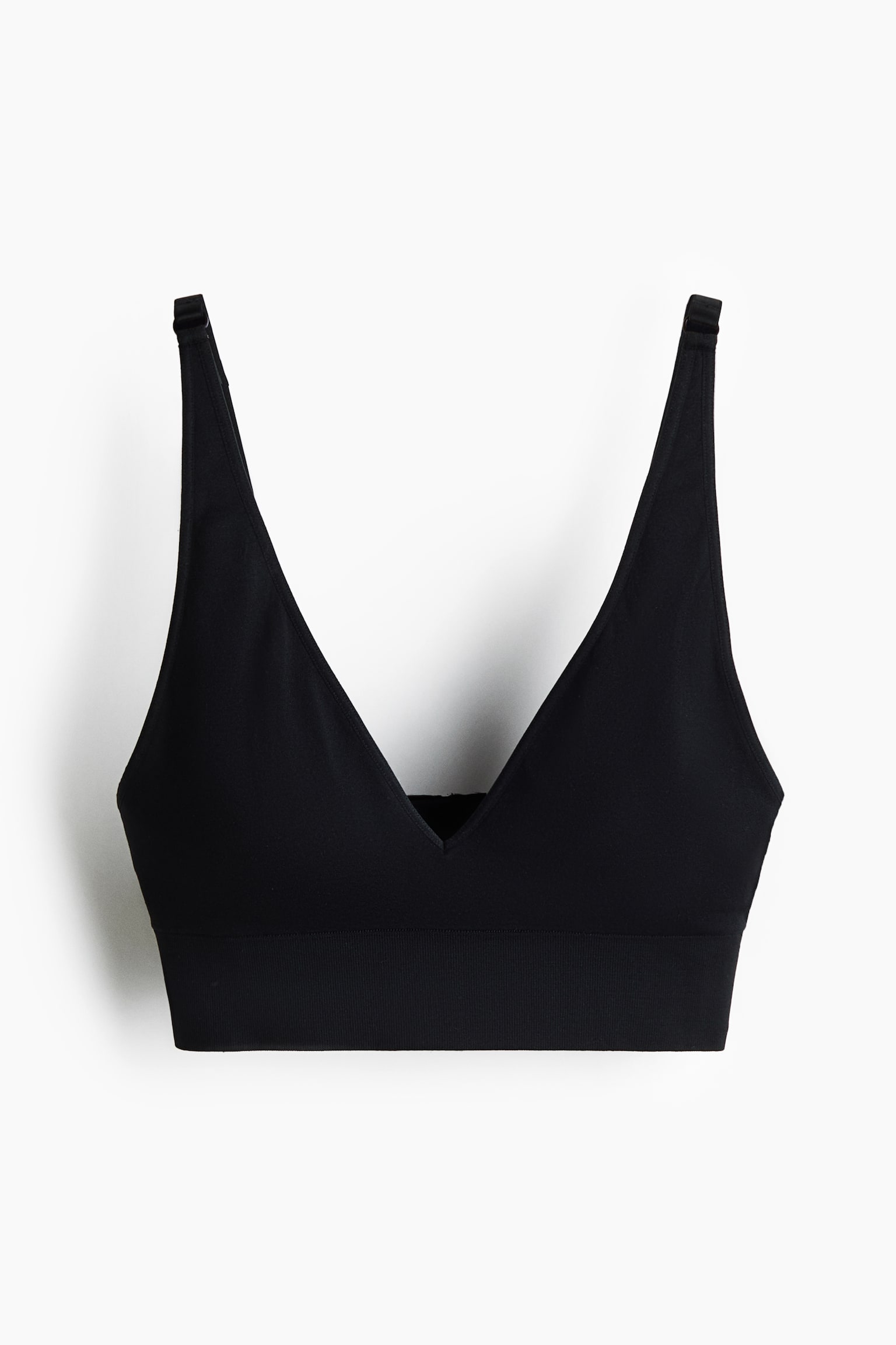 Бра Soft-Cup, уплотнённая чашка, без швов — H&M, цвет: Чёрный