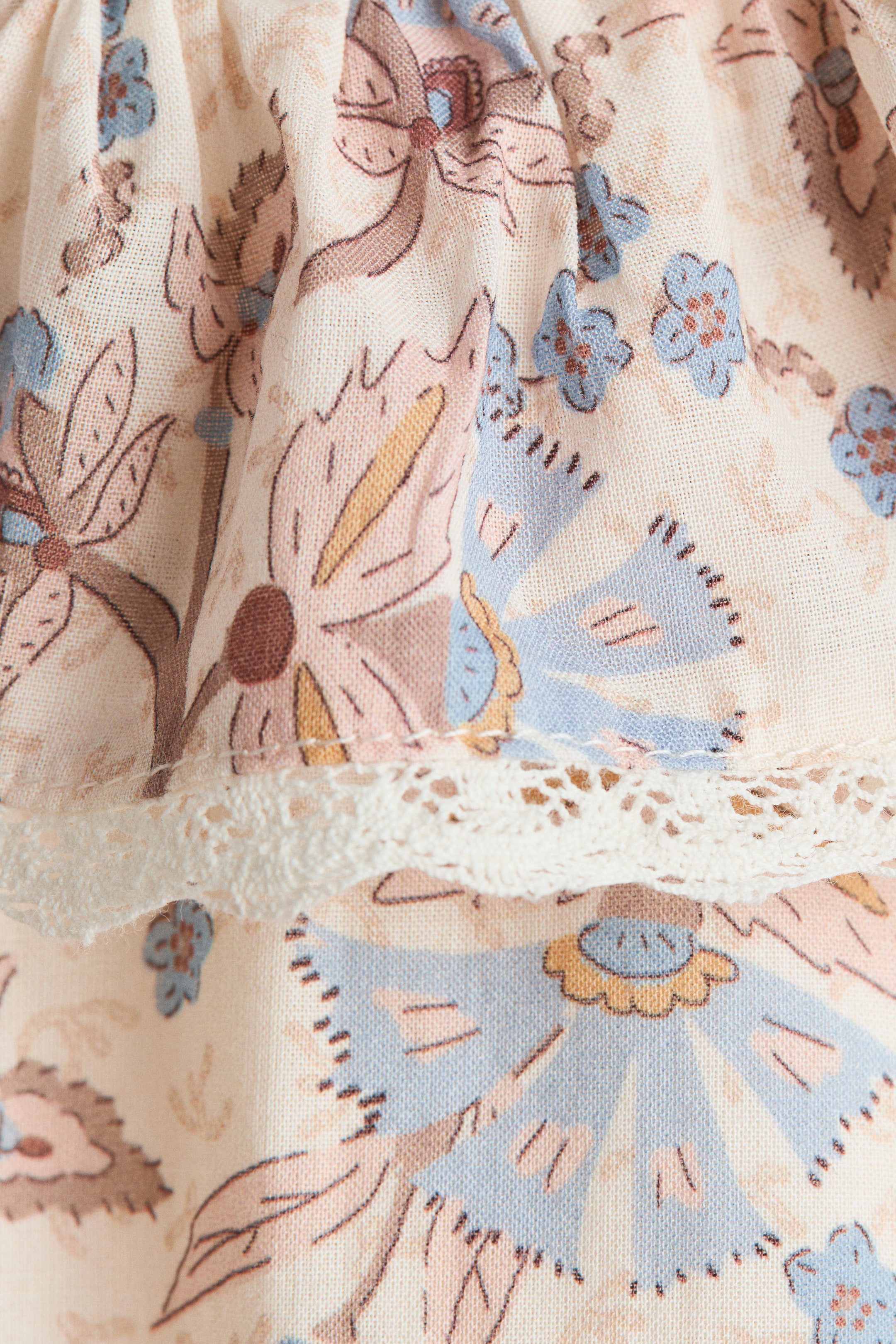 Eyelet-Embroidered Romper Suit