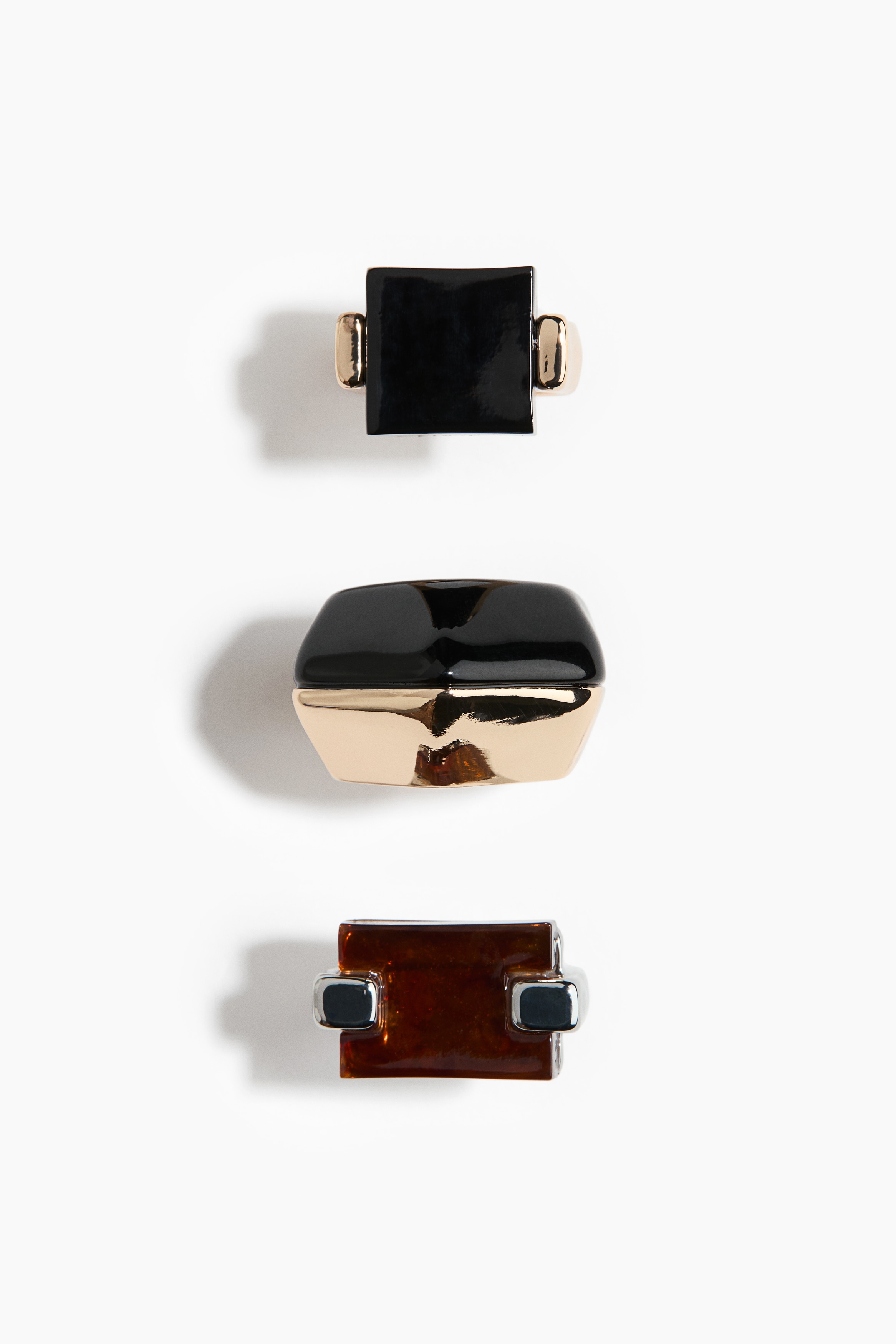 3-Pack Statement Rings