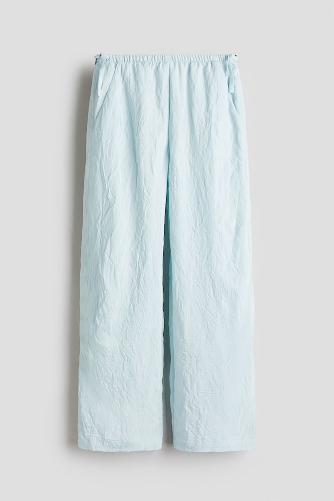 Tie-Detail Pants - Light blue/Black/Cream - 1