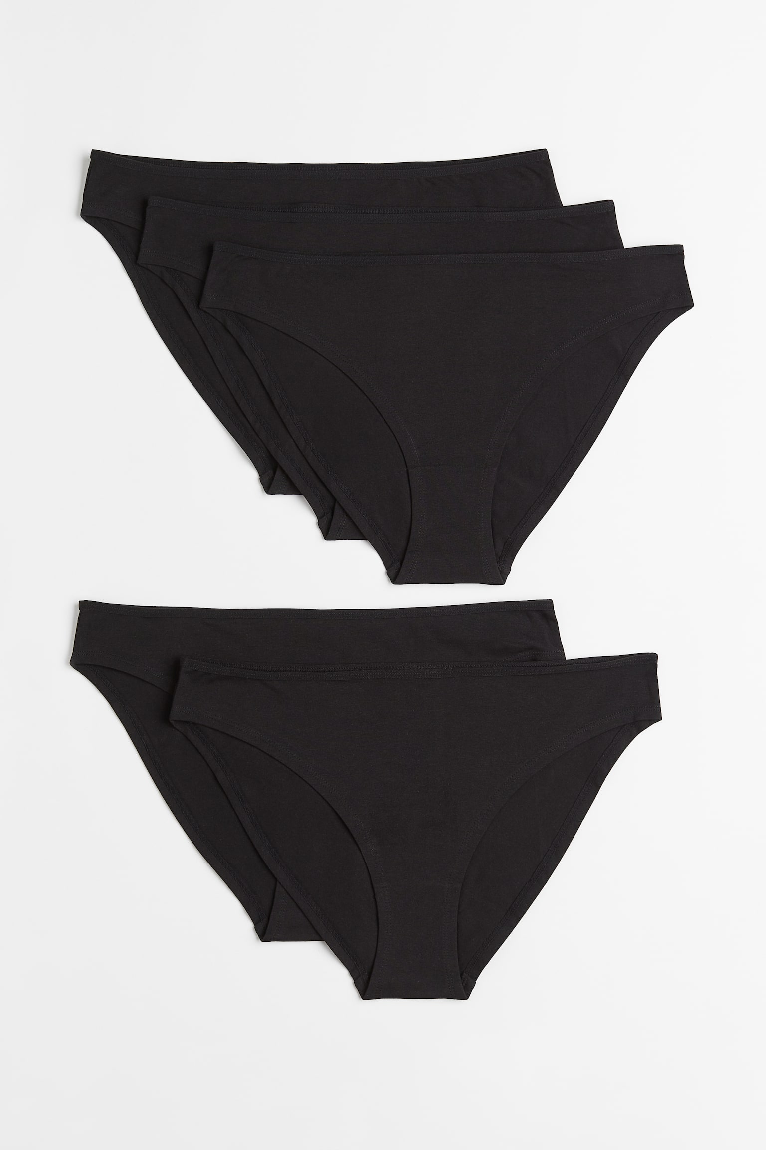 H&M+ 5-pack Briefs - Black - 1