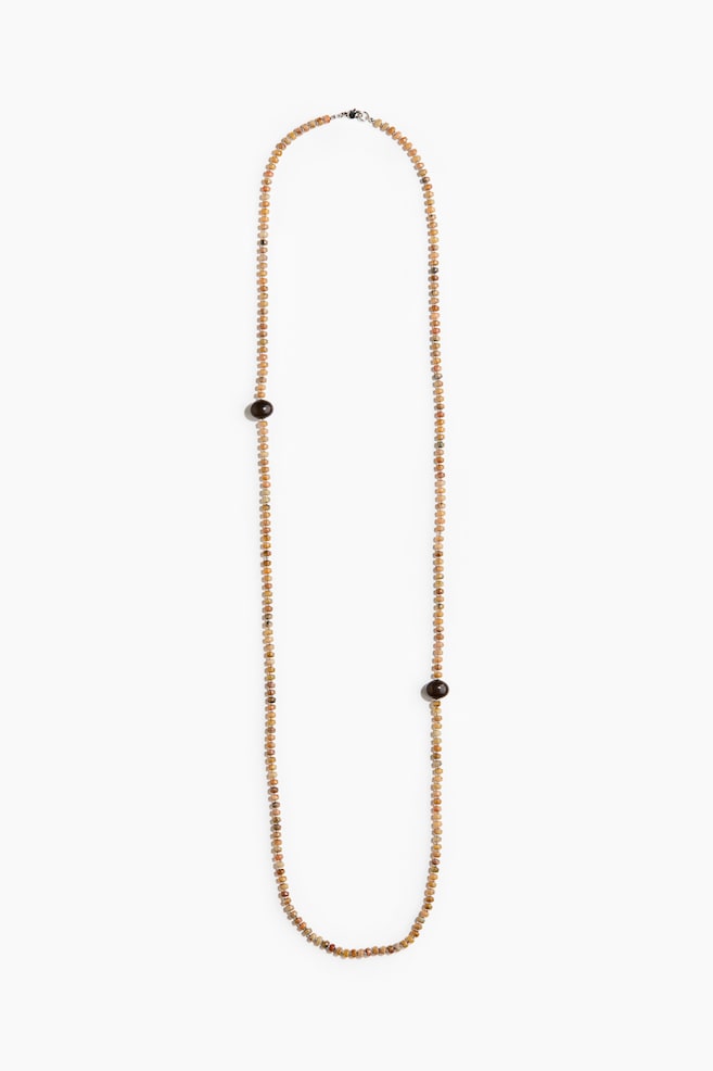 Colier cu mărgele - Bej - 1