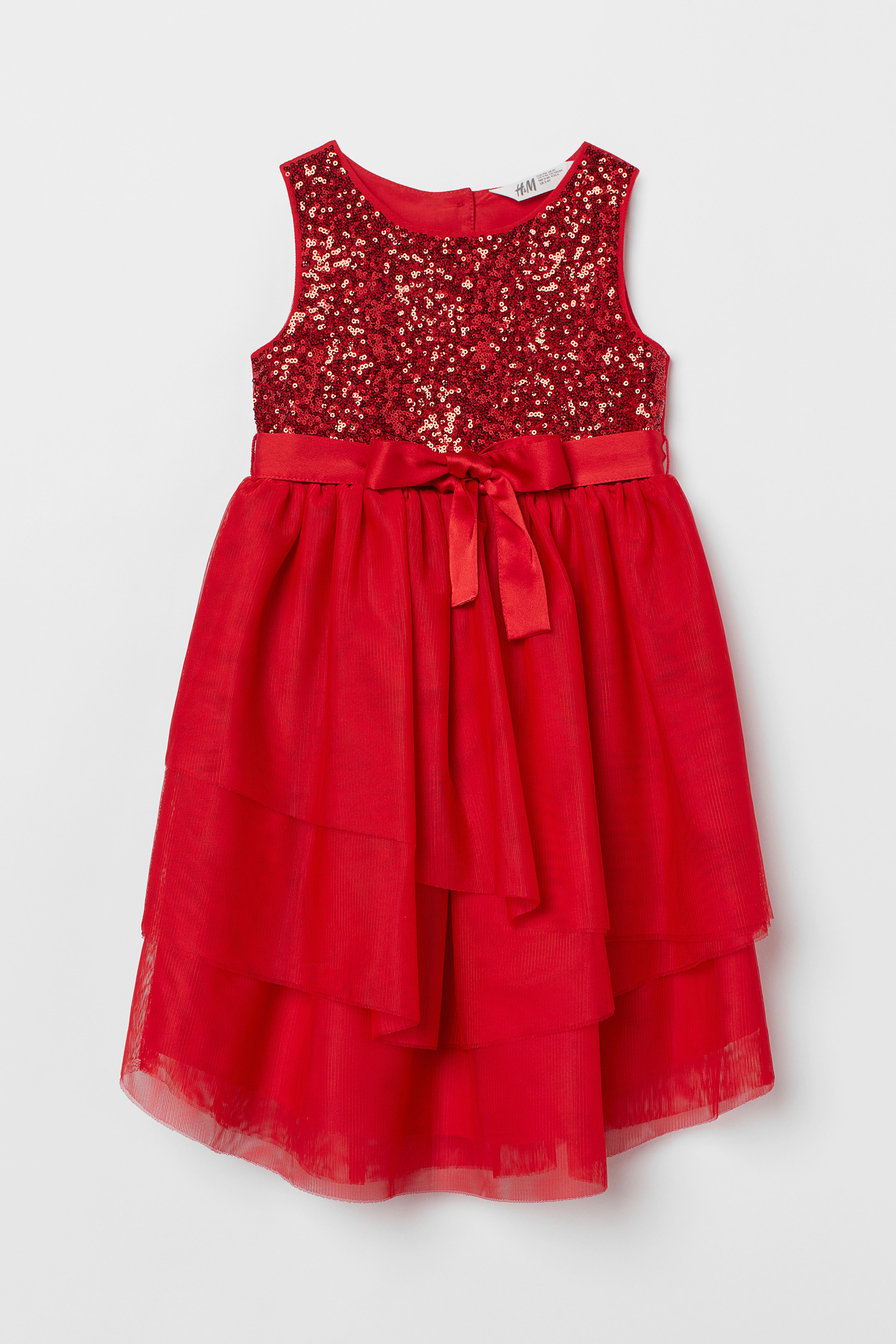 H&m red sparkly dress best sale