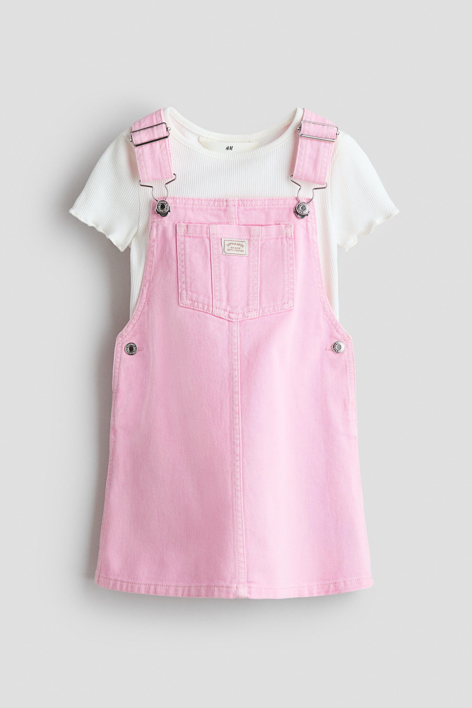 2-Piece Cotton Set - Light pink/cream/White/strawberries/Black/cream