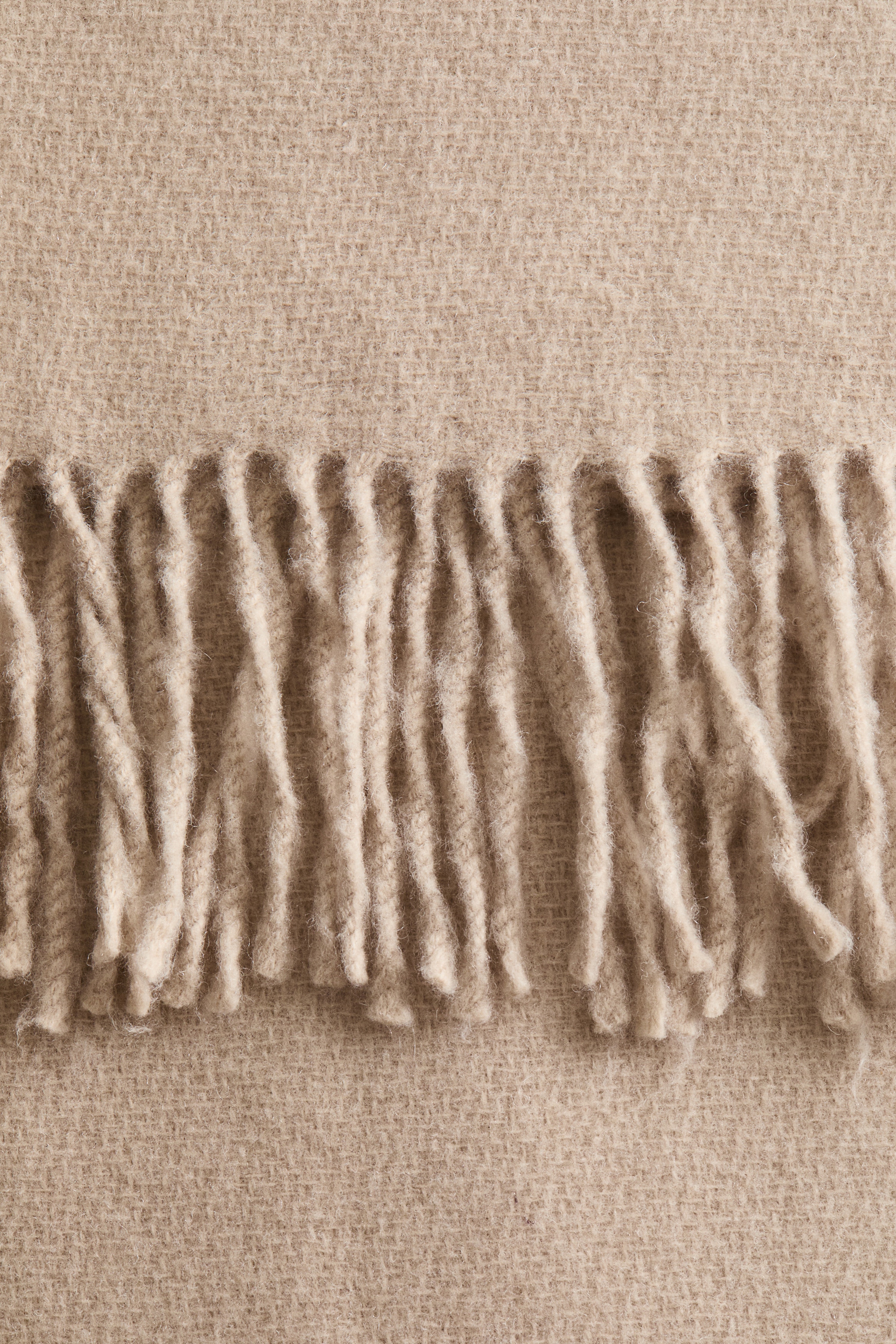 フリンジウールブレンドブランケット - ピンク - Home All | H&M JP