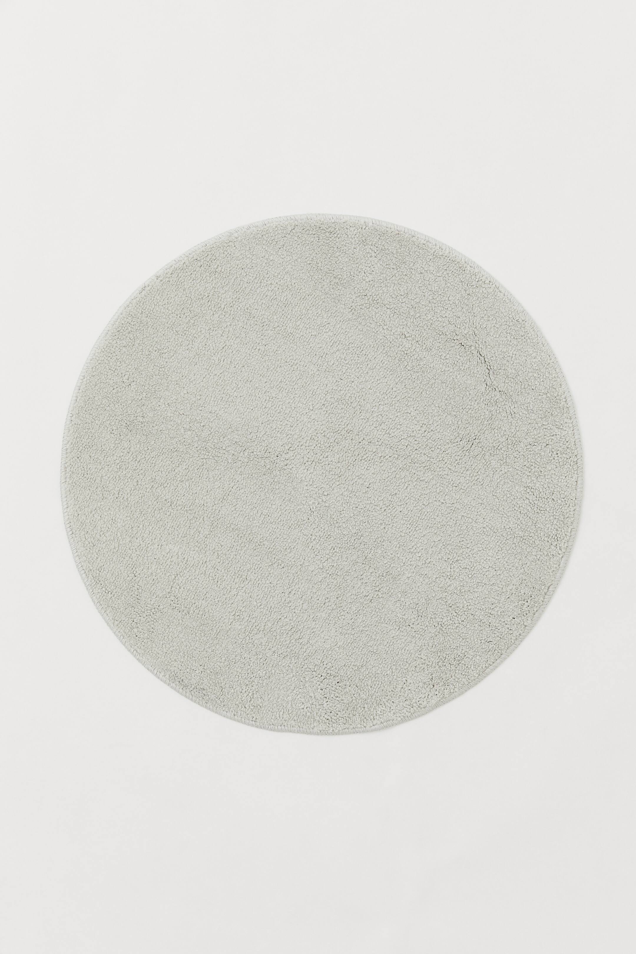 Round Bath Mat Light gray Home All H&M US