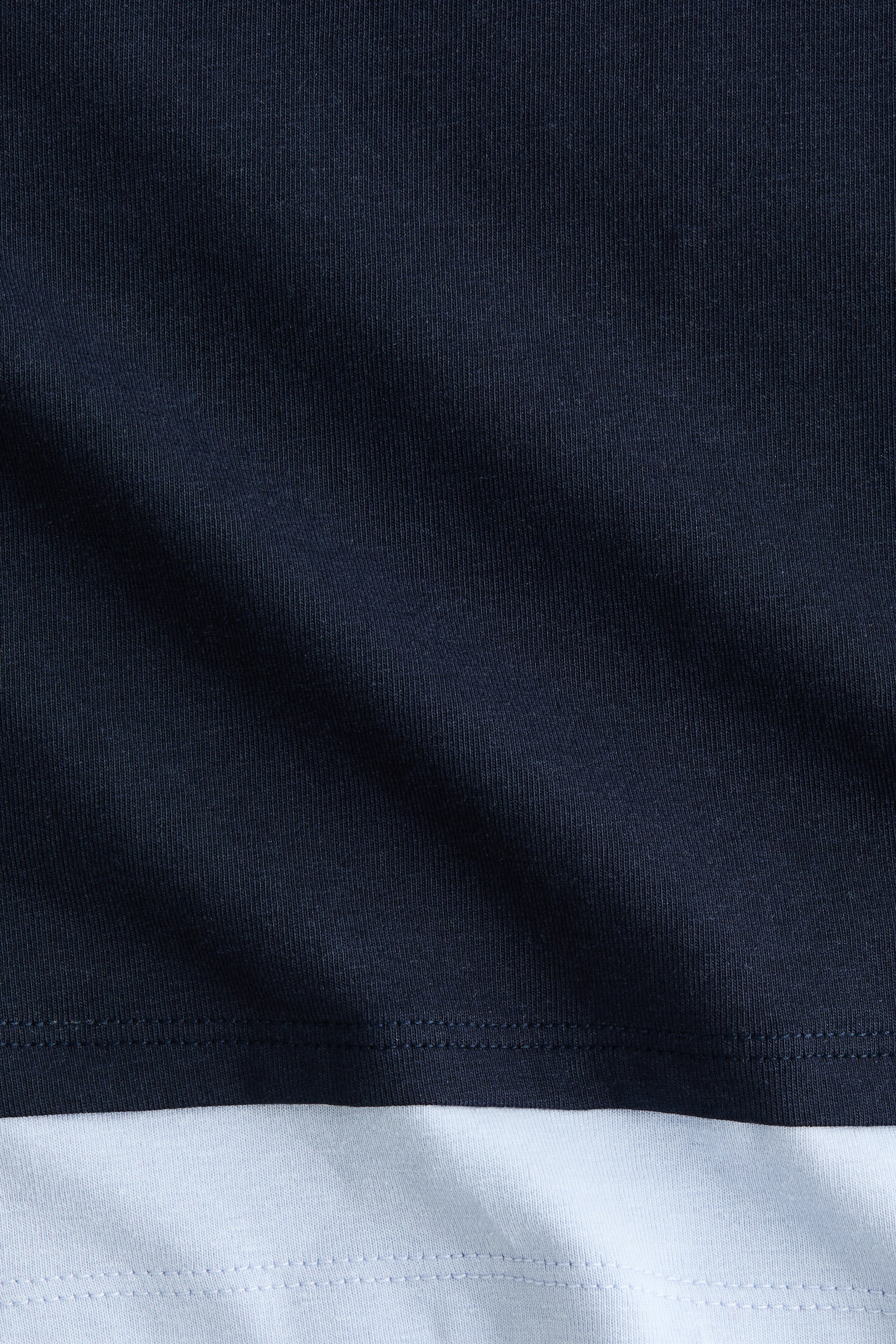 Áo thun kiểu nhiều lớp - Xanh tím than/Xanh dương nhạt/Màu trắng/Đen/Màu hồng nhạt/Trắng - 4