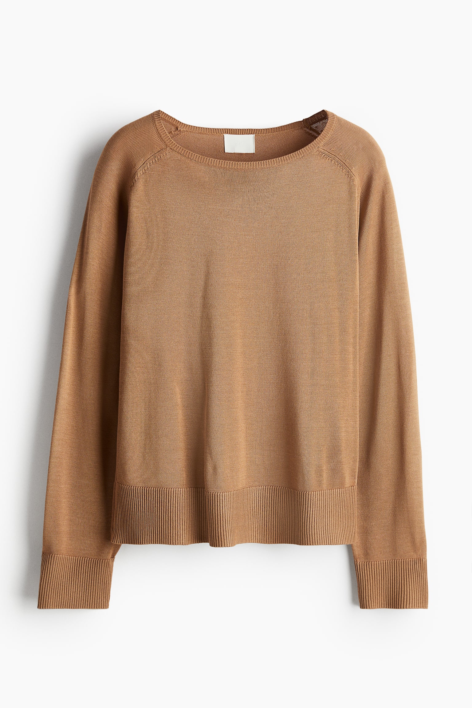 Fine-knit jumper - Camel/Dark brown/Red/Cream/Black striped/Black/Black/Striped/Dark grey marl/Grey/Navy blue - 2