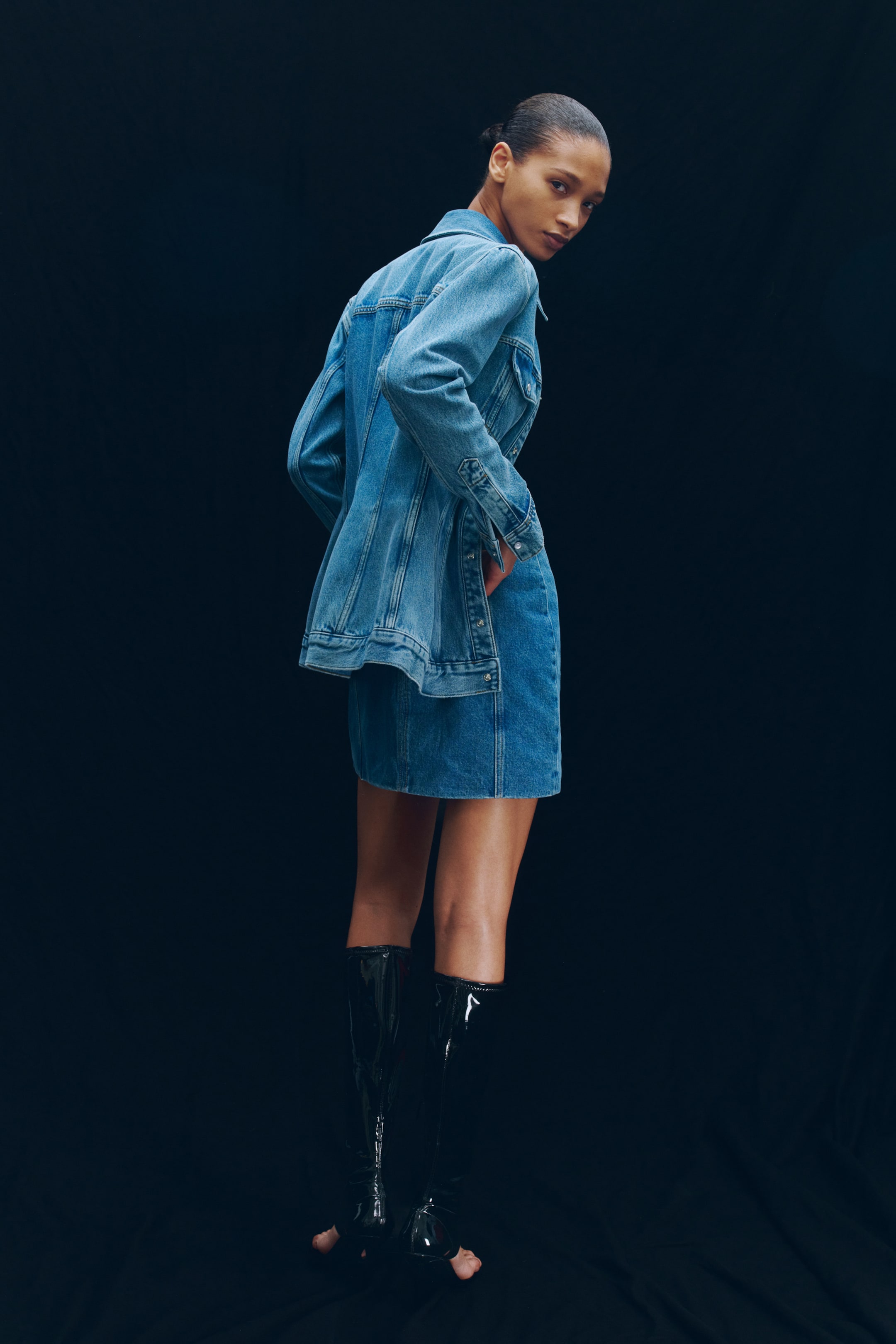 Denim Mini Skirt