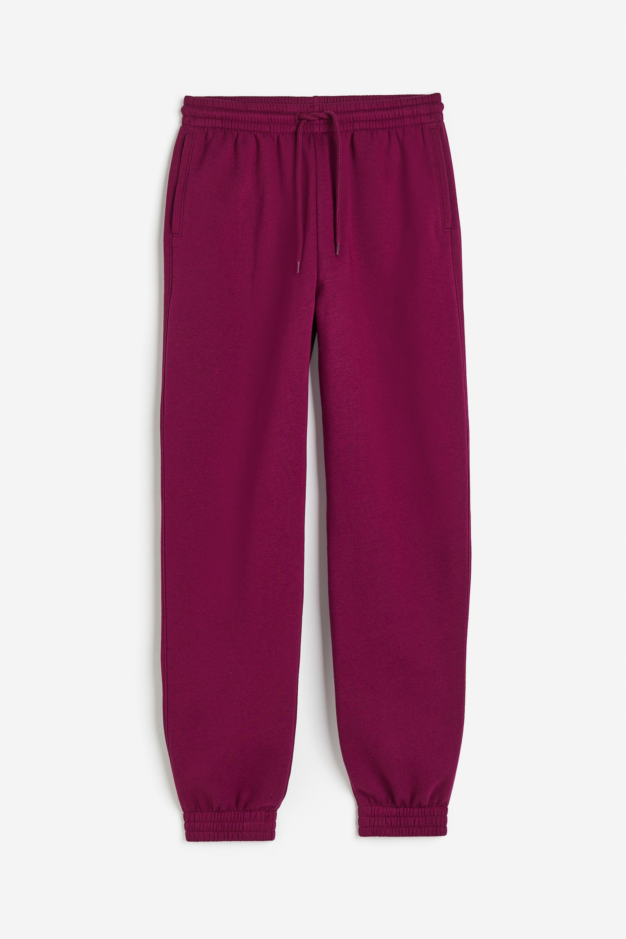 High-waisted joggers - High waist - Long - Plum purple - Ladies | H&M GB