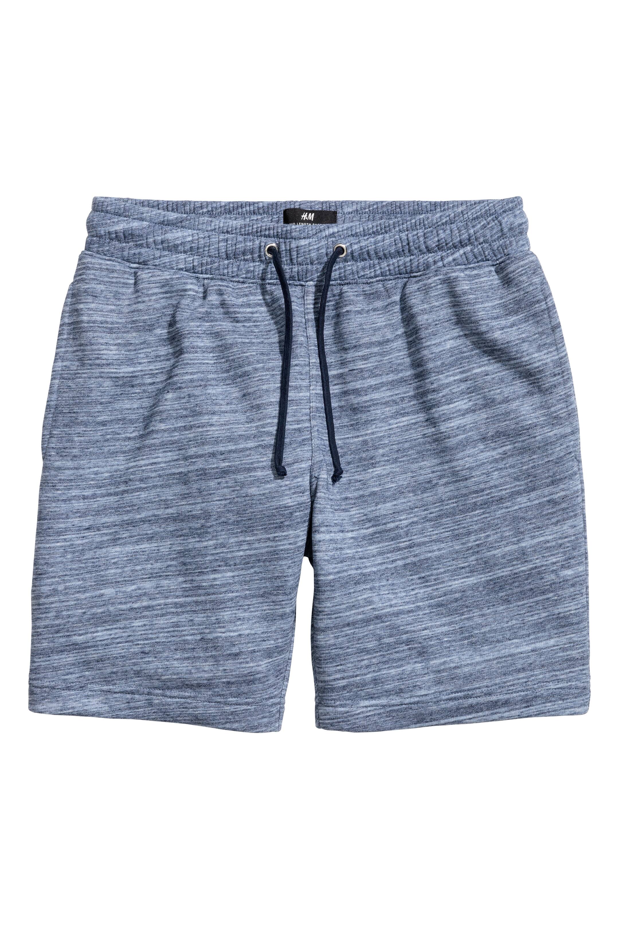 Näytä suurempi kuva: Collegeshortsit - Sinimeleerattu - MIEHET | H&M FI 1