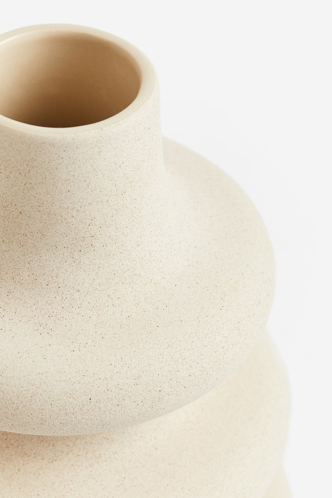 Large Ceramic Vase - Light beige - 2