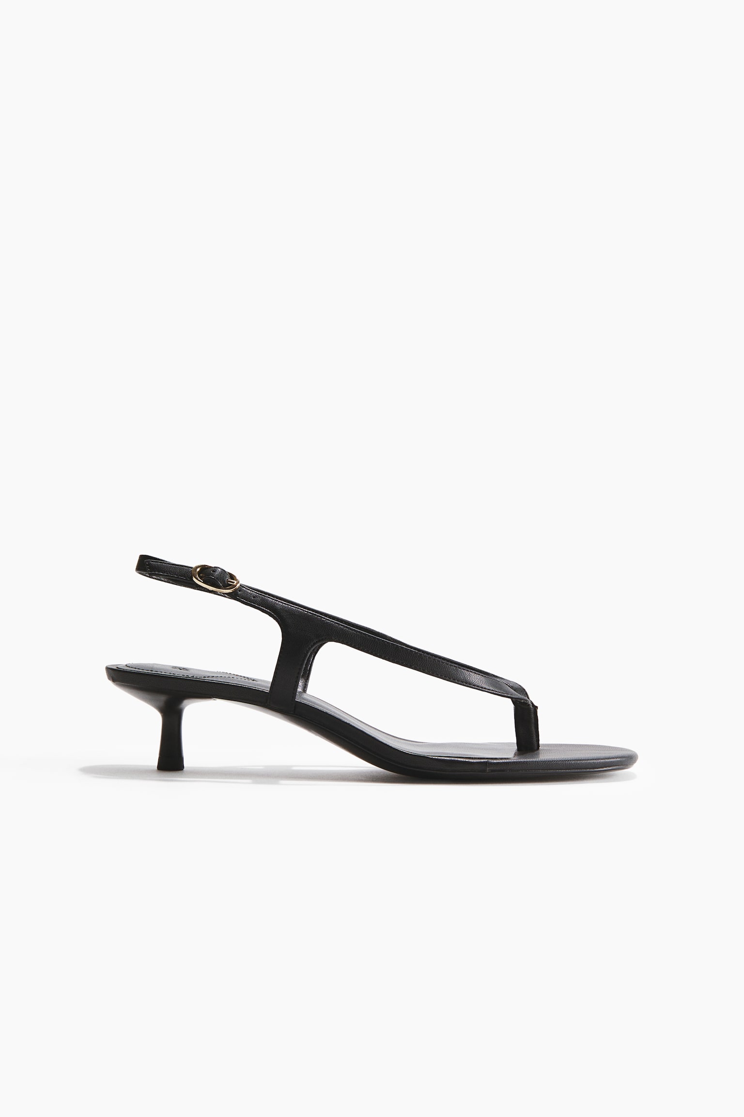 Sandalias con tacón kitten - Negro/Crema/Borgoña/Café oscuro/Beige - 1