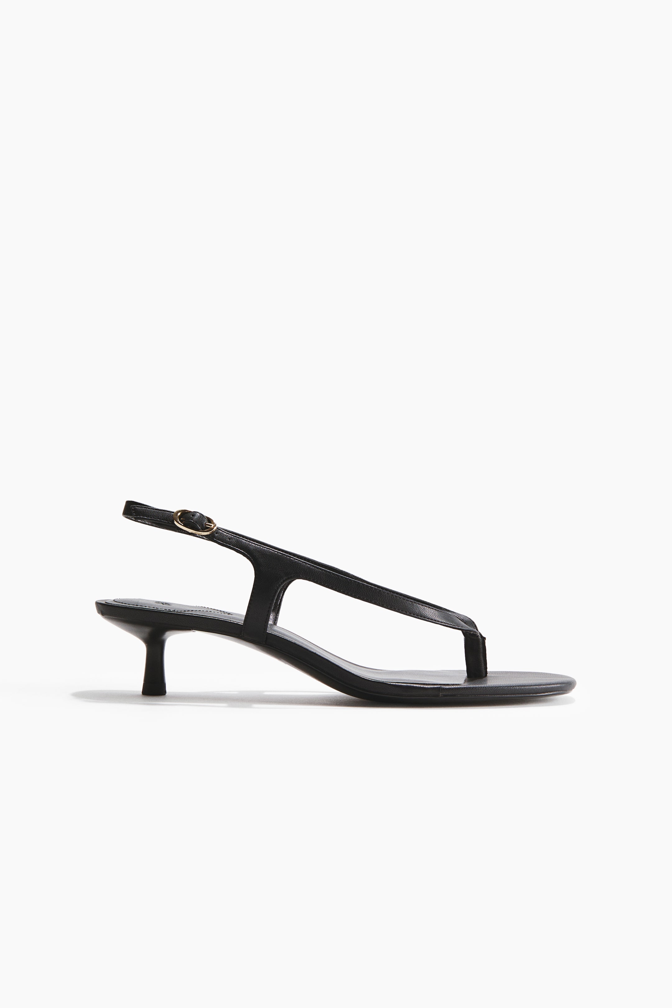 Kitten-Heeled Sandals