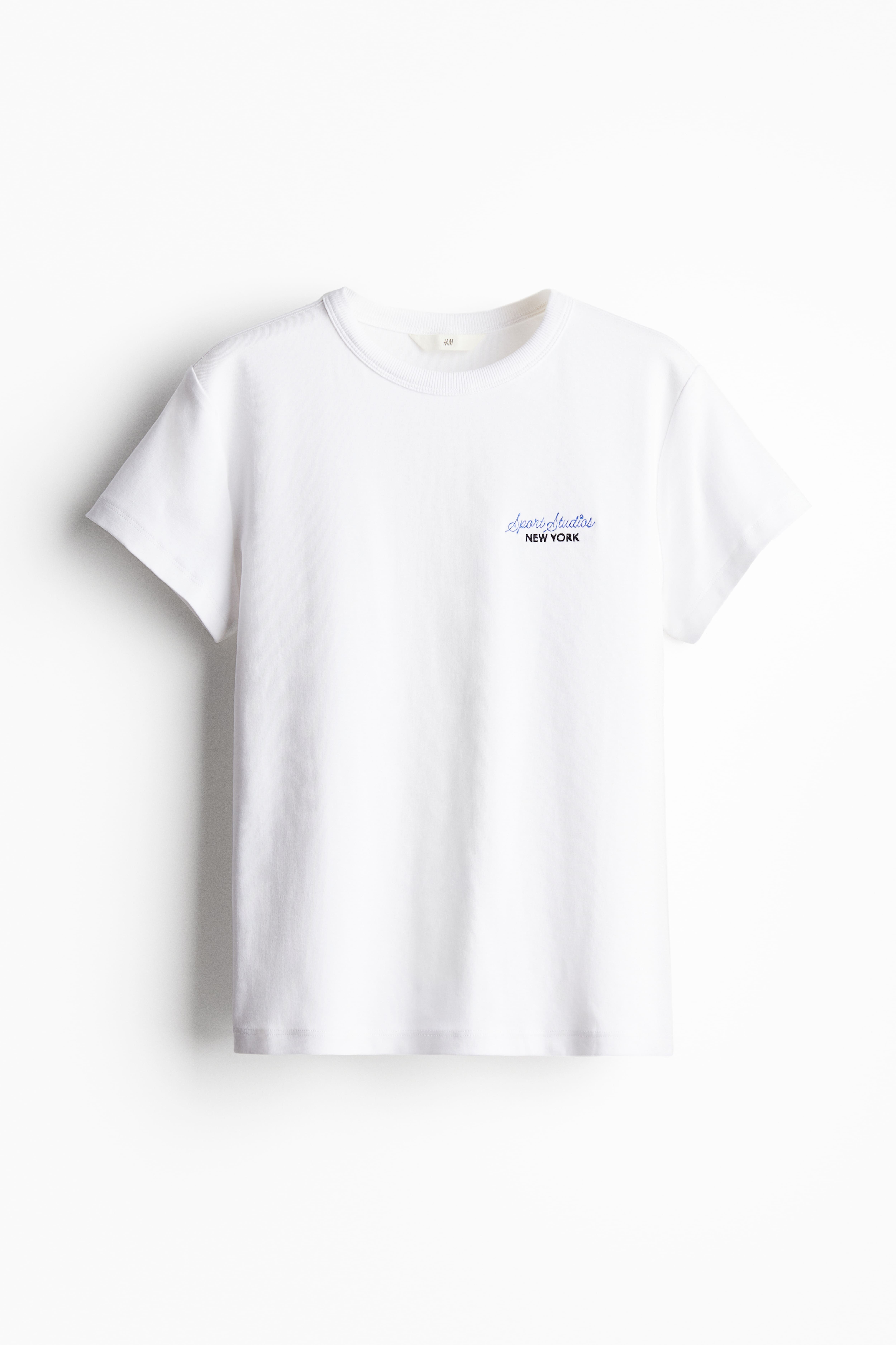 Playera blanca h&m sale