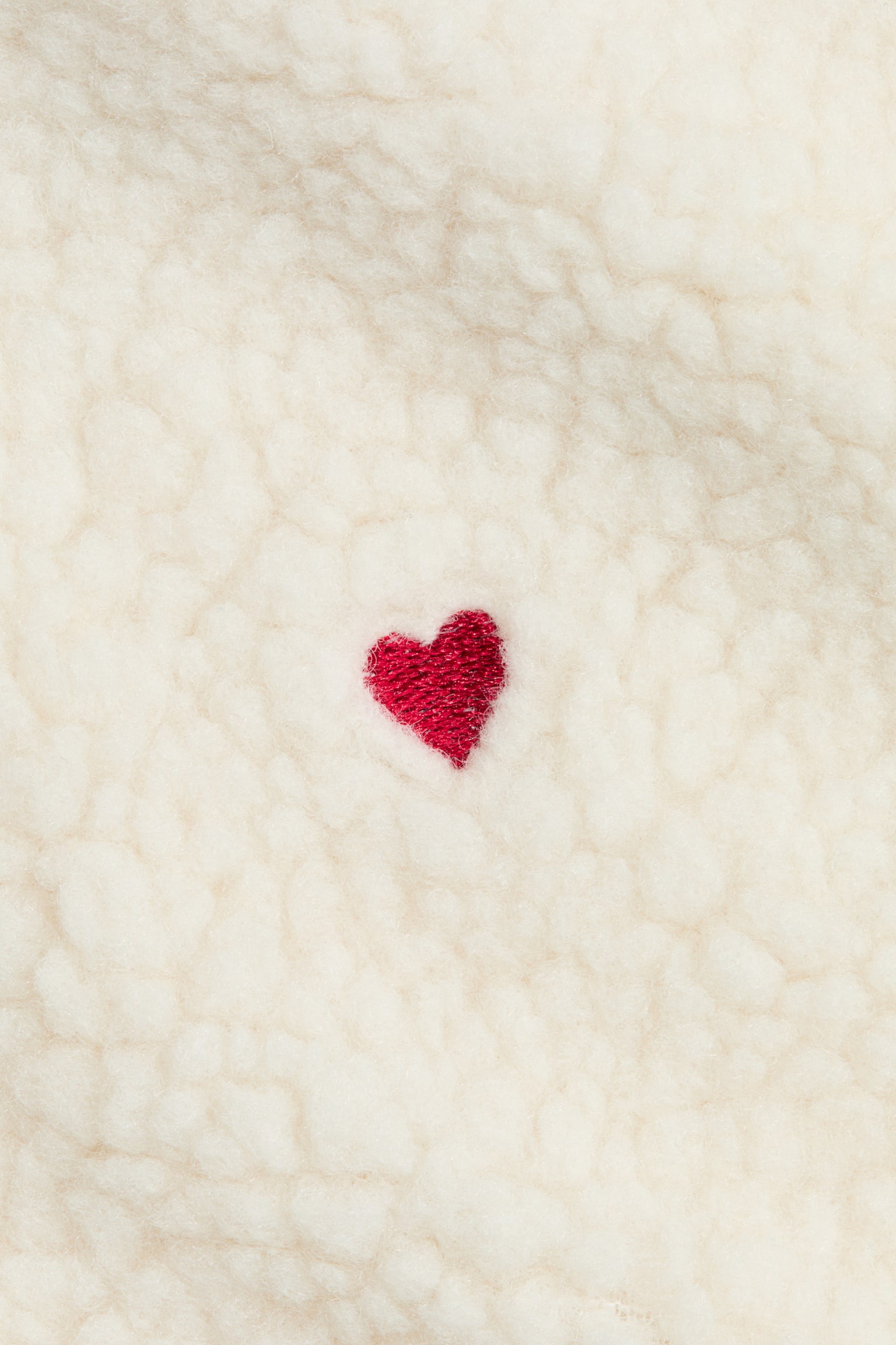 Printed teddy jacket - Light beige/Hearts/Light beige/Dinosaurs/Light beige/Hearts - 2