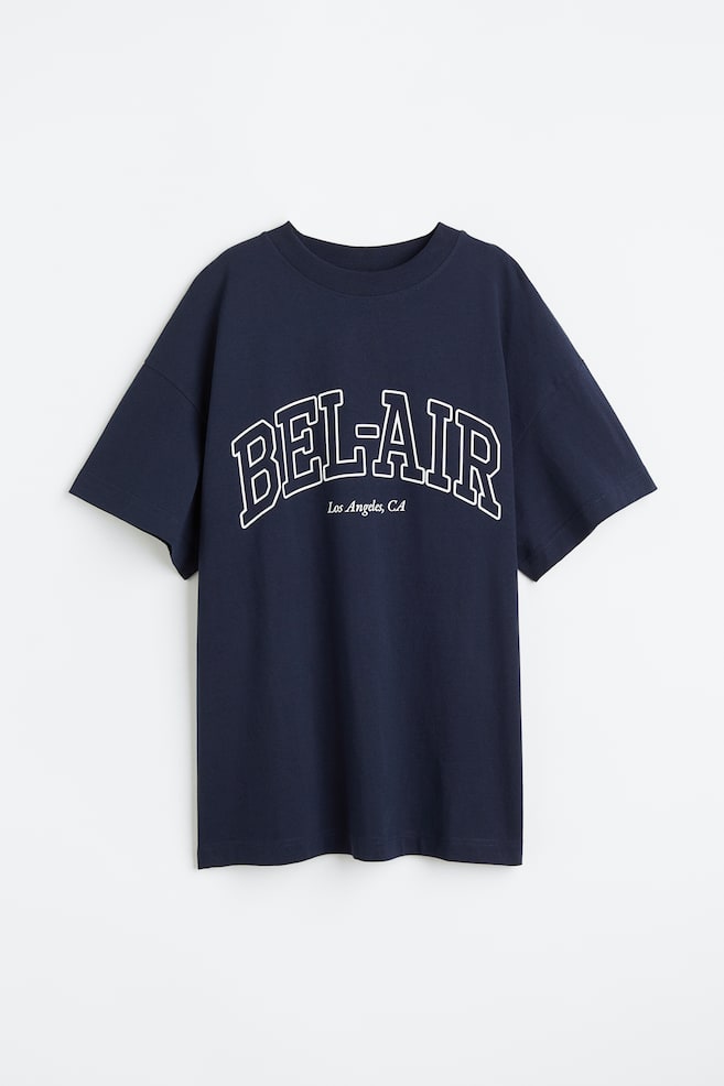 Oversized T-shirt - Mørkeblå/Bel-Air/Creme/Simplicité/Hvid/Sortstribet/Muldvarp/Stribet/Creme/Reflection/Mørkegrå/Surf/Beige/Athletica - 1