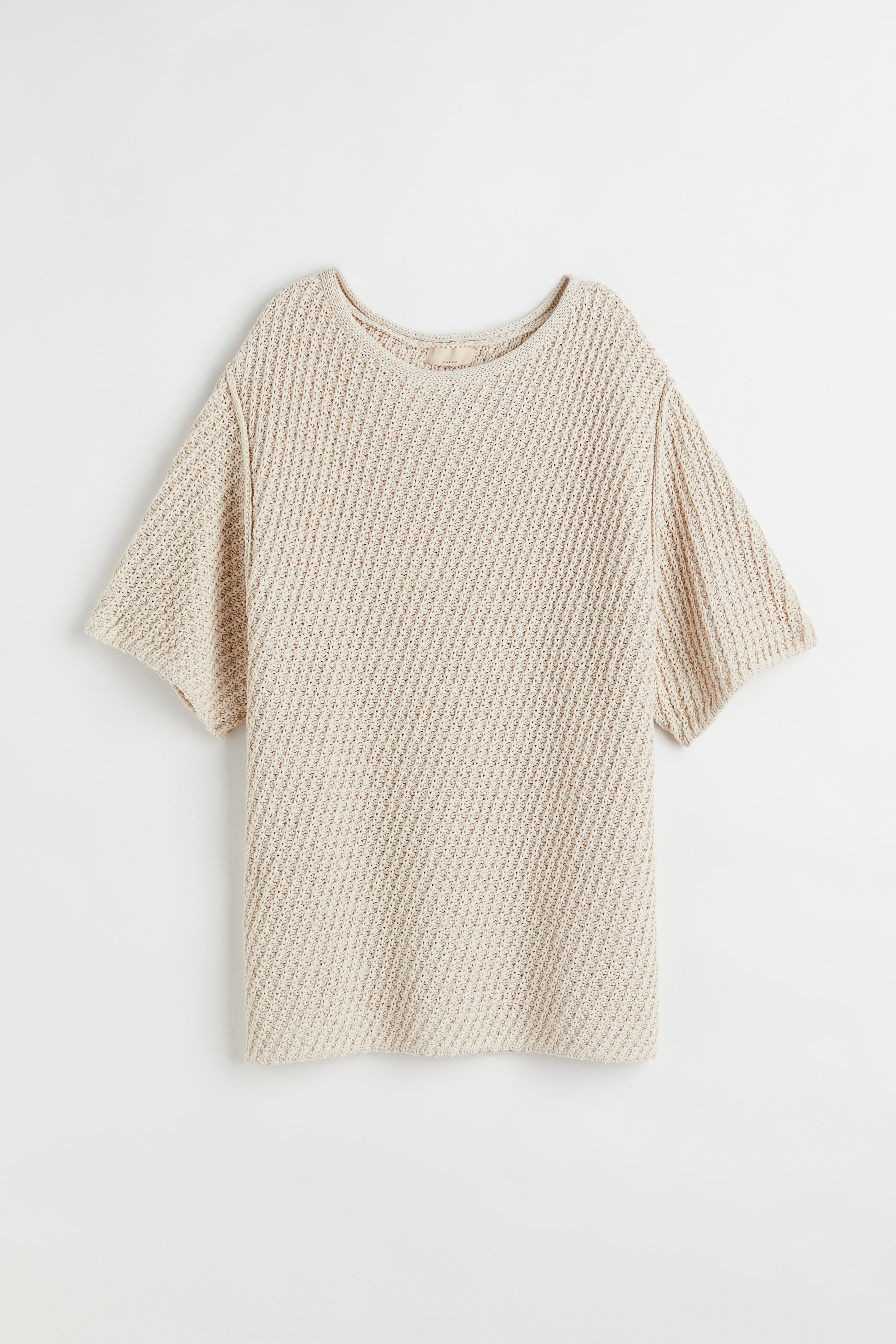 Grösseres Bild ansehen: Strickshirt aus Seidenmischung - Hellbeige - DAMEN | H&M CH 1