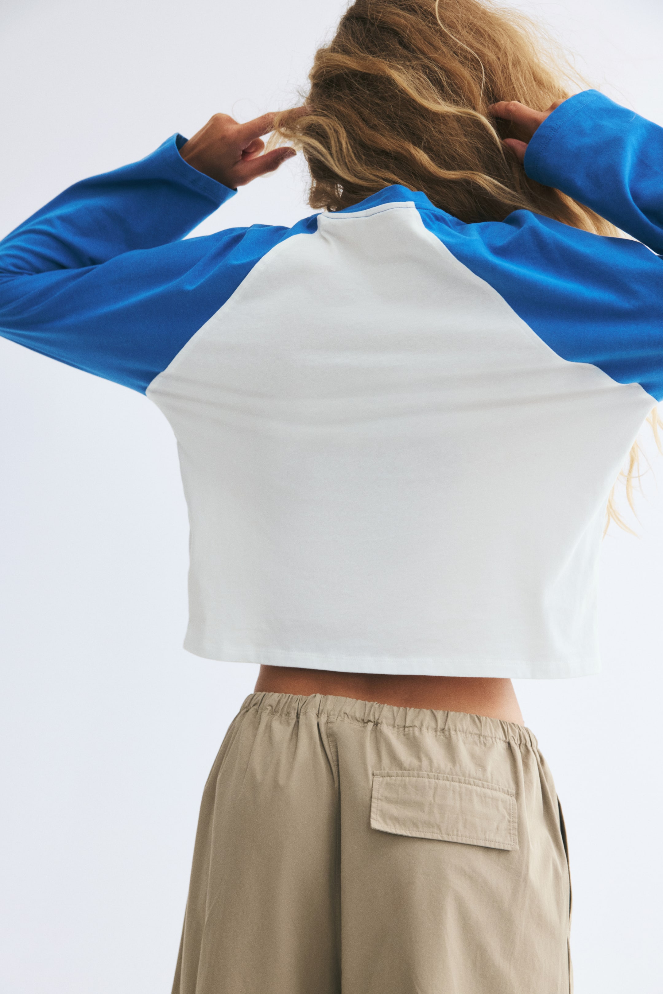 Raglan-Sleeved Cotton Top