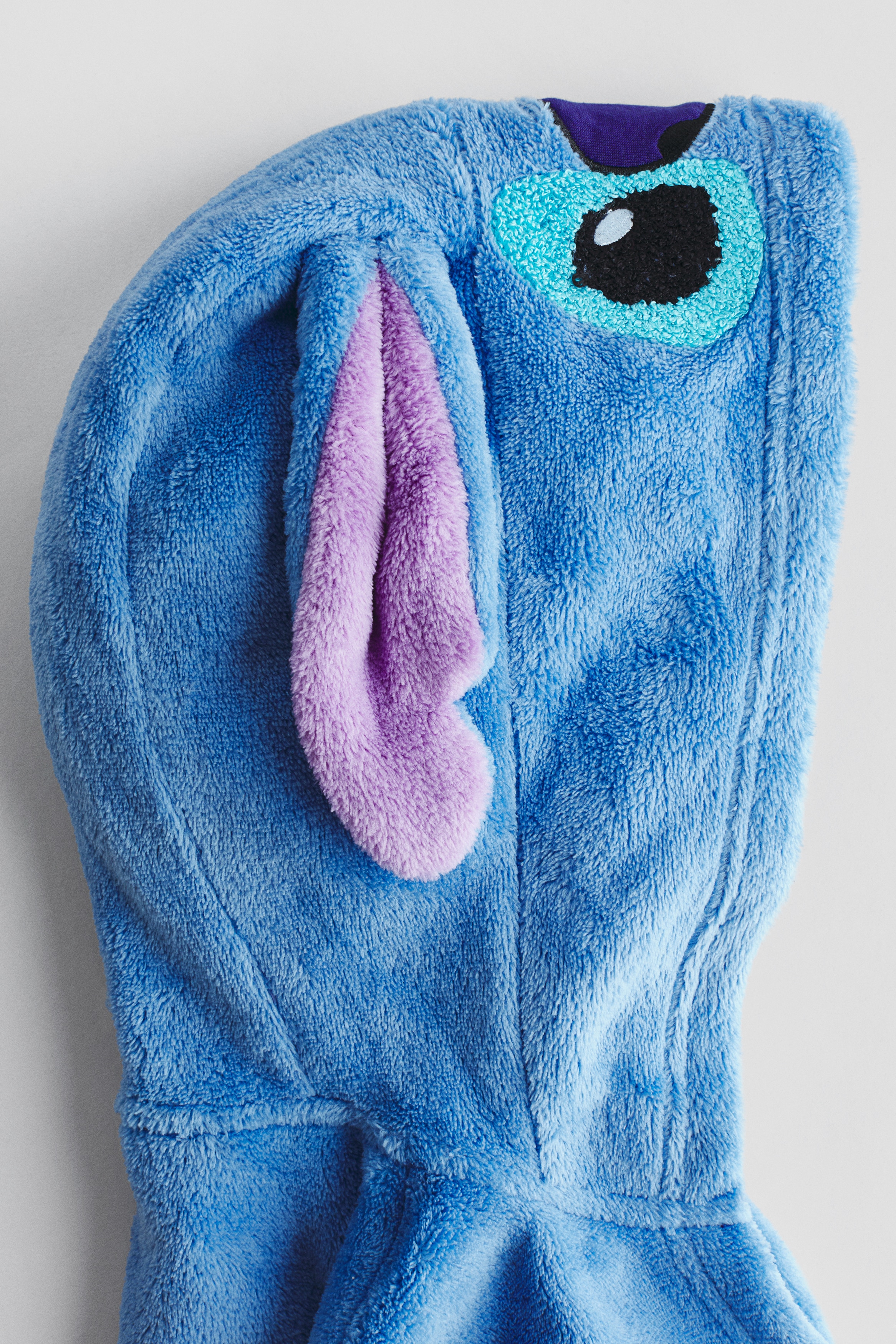 Disney Lilo & Stitch Accappatoio da Donna, Accappatoio da Donna Stitch, Accappatoio in Pile con Cappuccio, Accappatoio da Donna e per Adolescenti S-L, Blu scuro, S