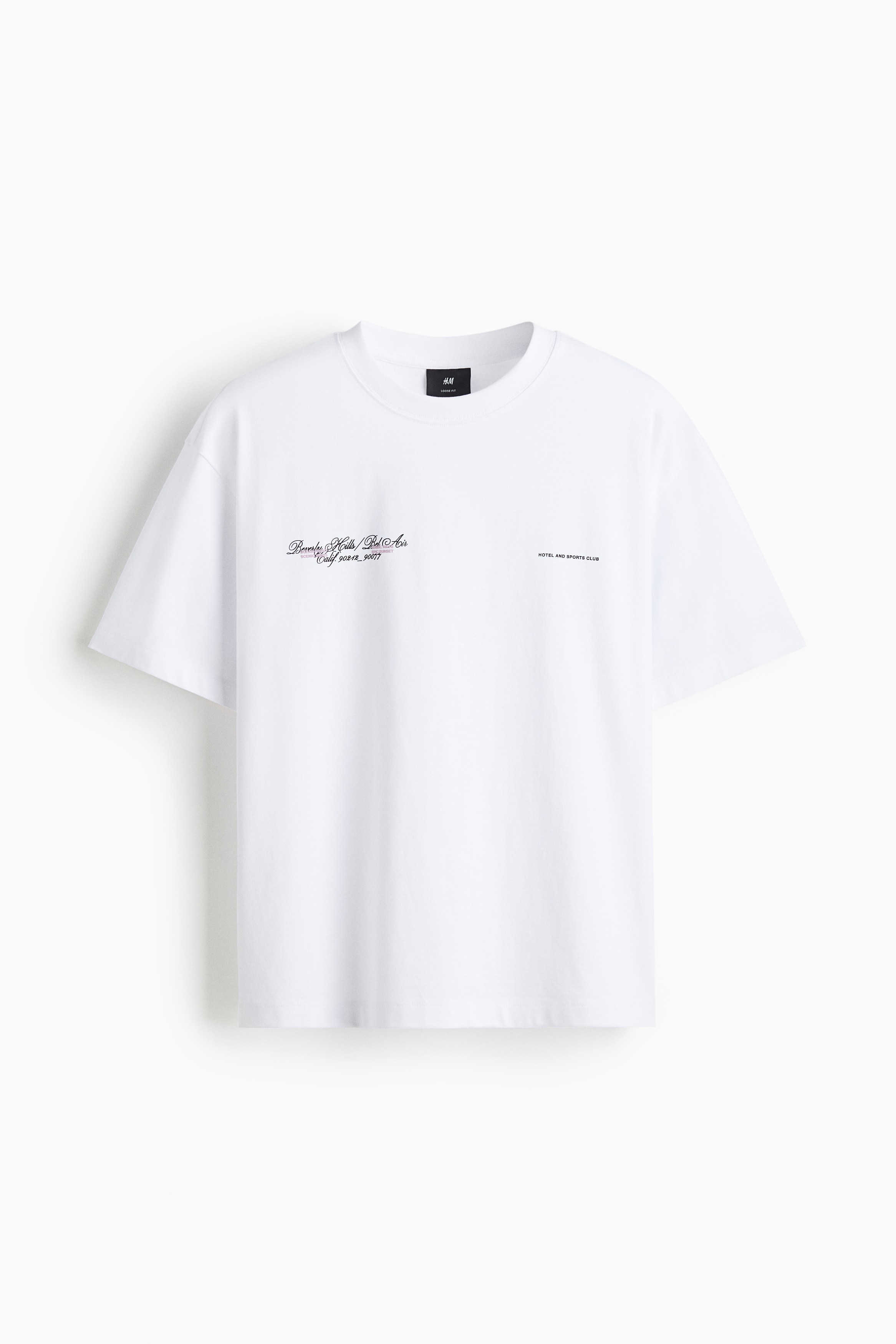 ルーズフィット プリントTシャツ - ホワイト／ビバリーヒルズ/ホワイト／ニューヨーク/ベージュ／ビバリーヒルズ/ホワイト／ニューヨーク/ライトグリーン/ブラック／ニューヨーク/ベージュ／スター/ピンク／Le Triangle d'Or