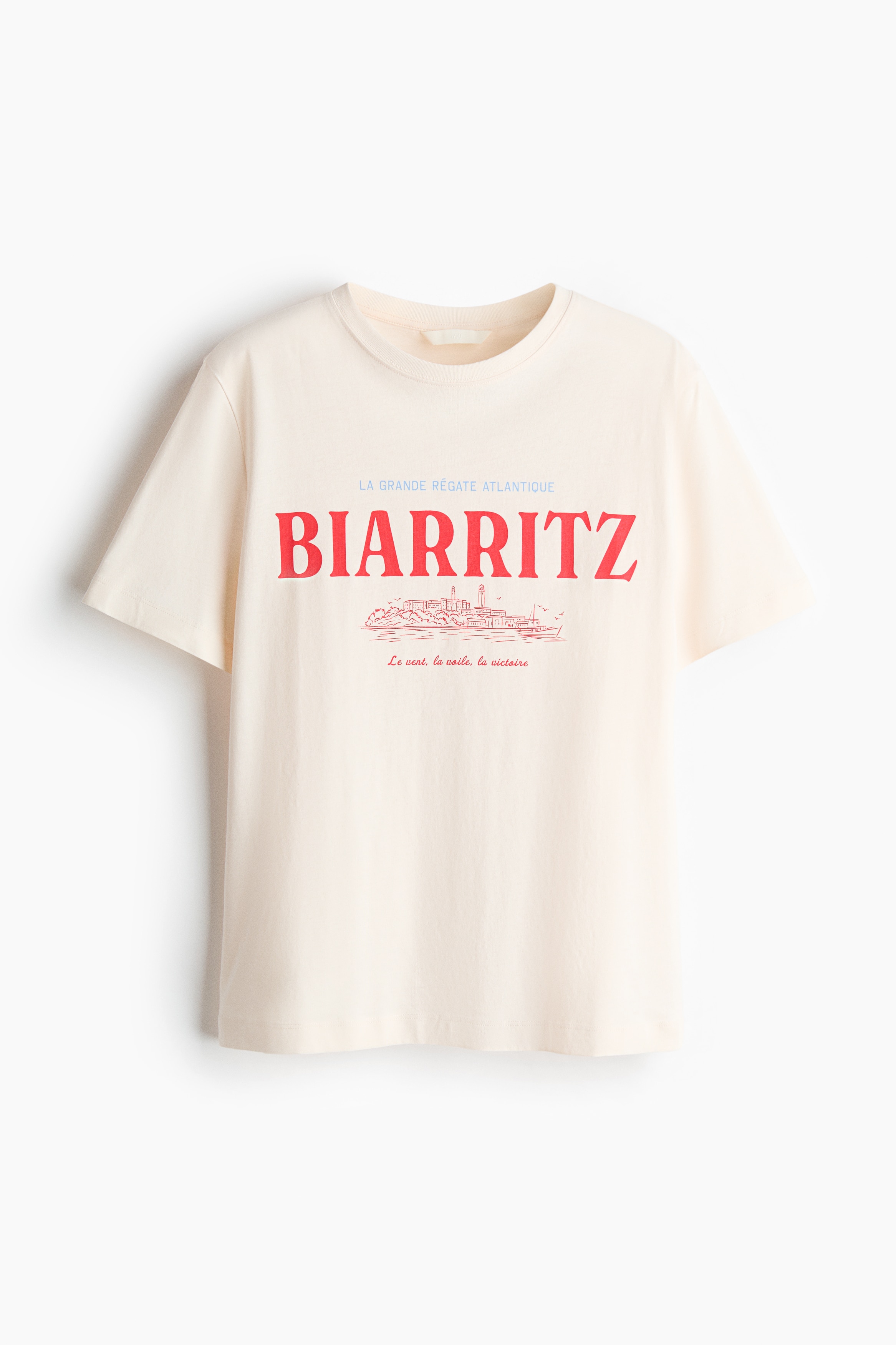 Printed T-shirt - Cream/Biarritz/Ivory/Feria de Verano/Dusty light blue/California/Brown/Solare/Green/Cannes Sailing Retreat/White/Le Marais/White/Lemons/Pink/Chillax Culture/Dark brown/The Vacation Edit/Light blue/Summer/Light yellow/Energized/White/Beauté/Dark brown/Simplicité